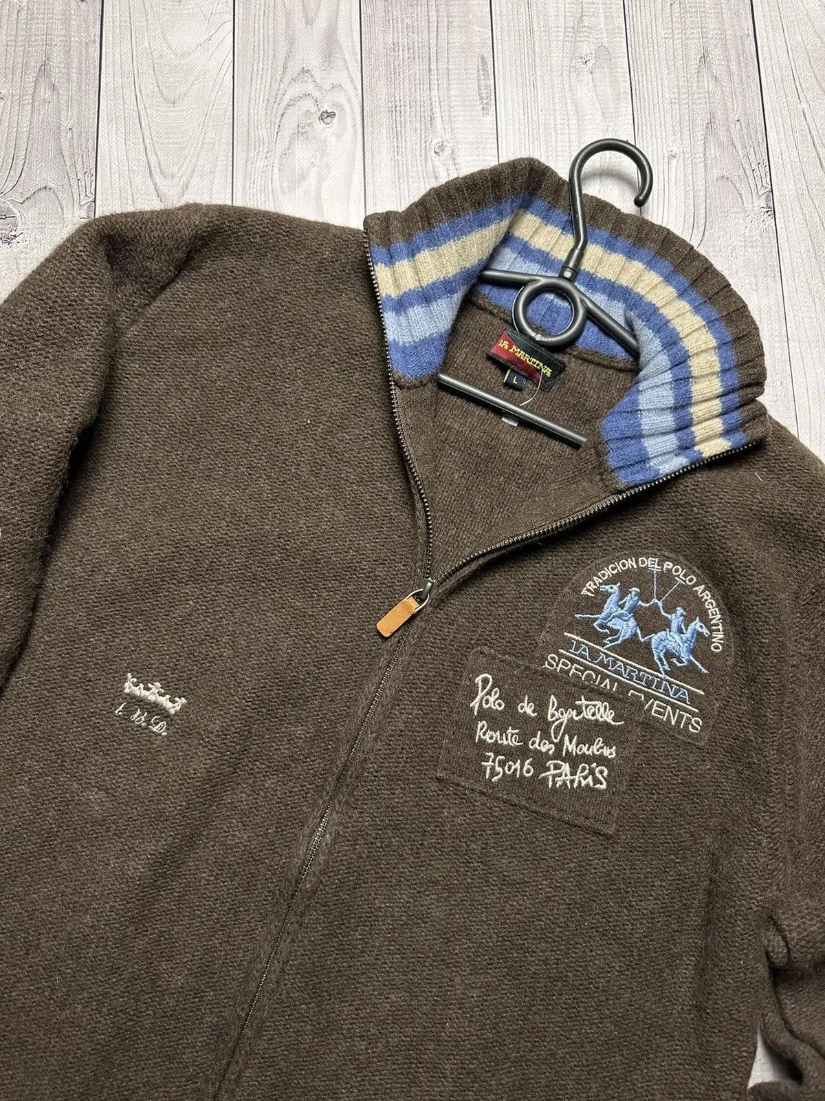 La Martina Vintage La Martina polo club sweater size L brown logo rare Size US L / EU 52-54 / 3 - 4 Thumbnail