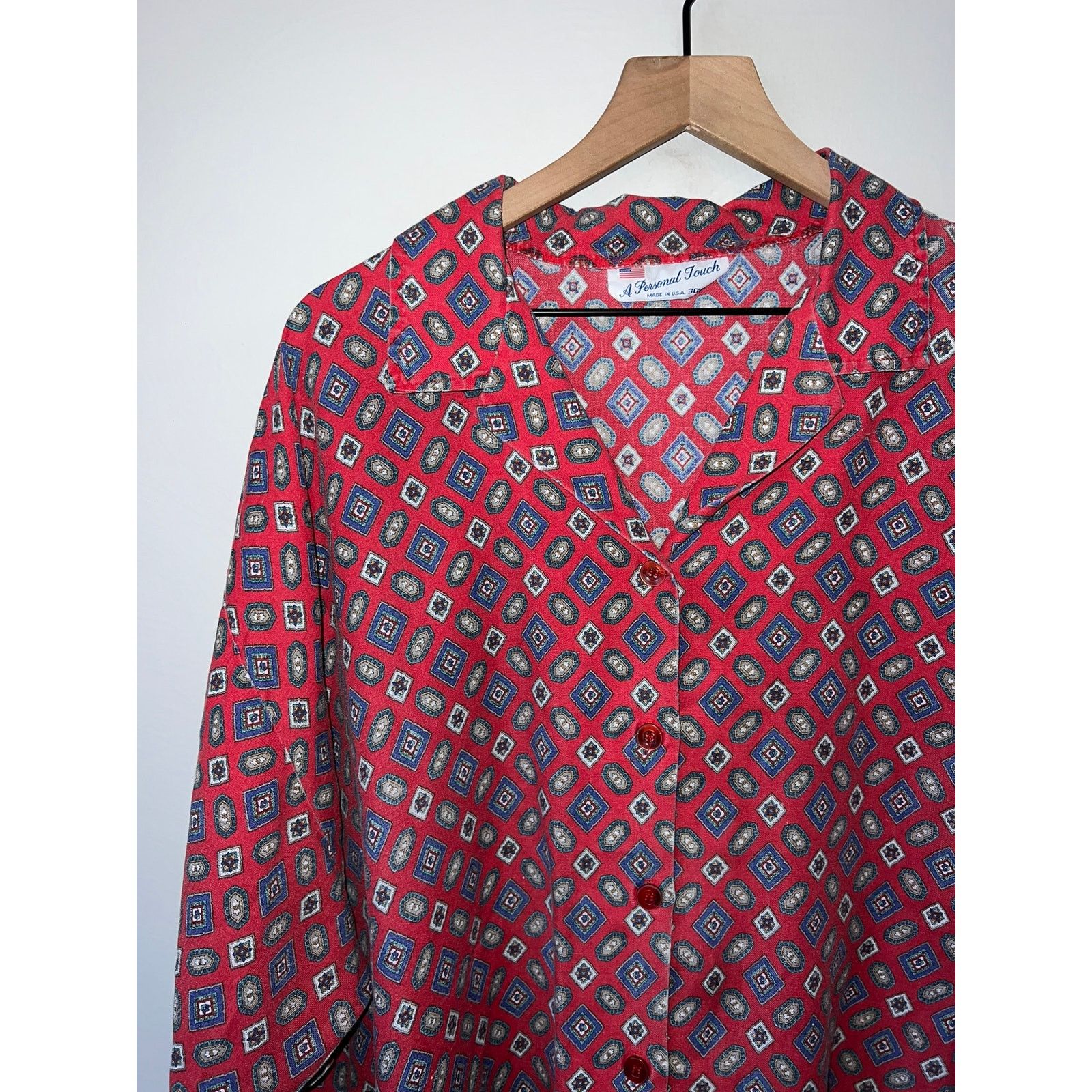 Vintage Vintage Womens A Personal Touch Button Down Shirt 80s 30W Size XL / US 12-14 / IT 48-50 - 3 Thumbnail