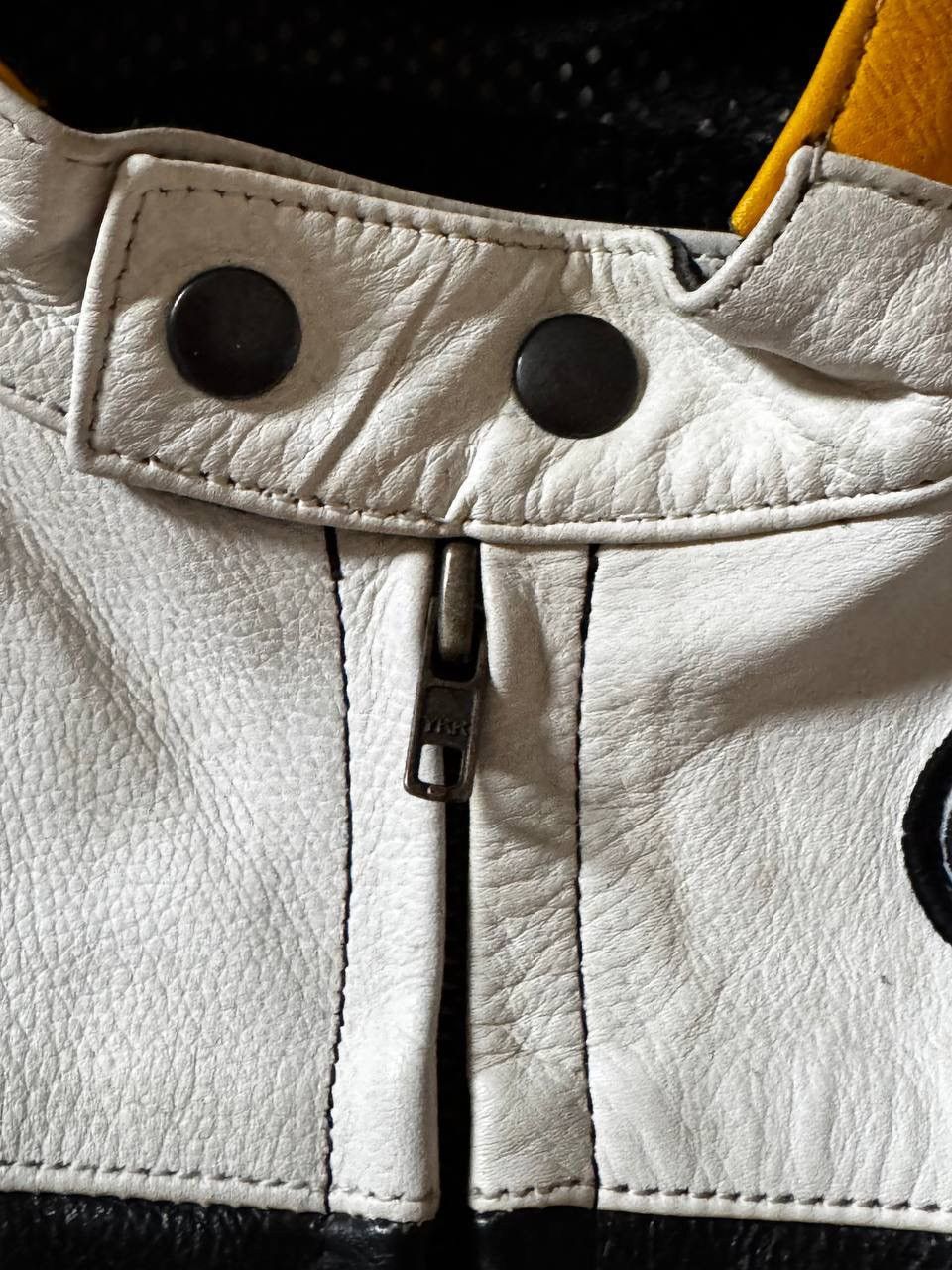Genuine Leather 🔥Vintage Lucky Strike Racing Leather Jacket 90s Moto Y2K Size US M / EU 48-50 / 2 - 7 Thumbnail