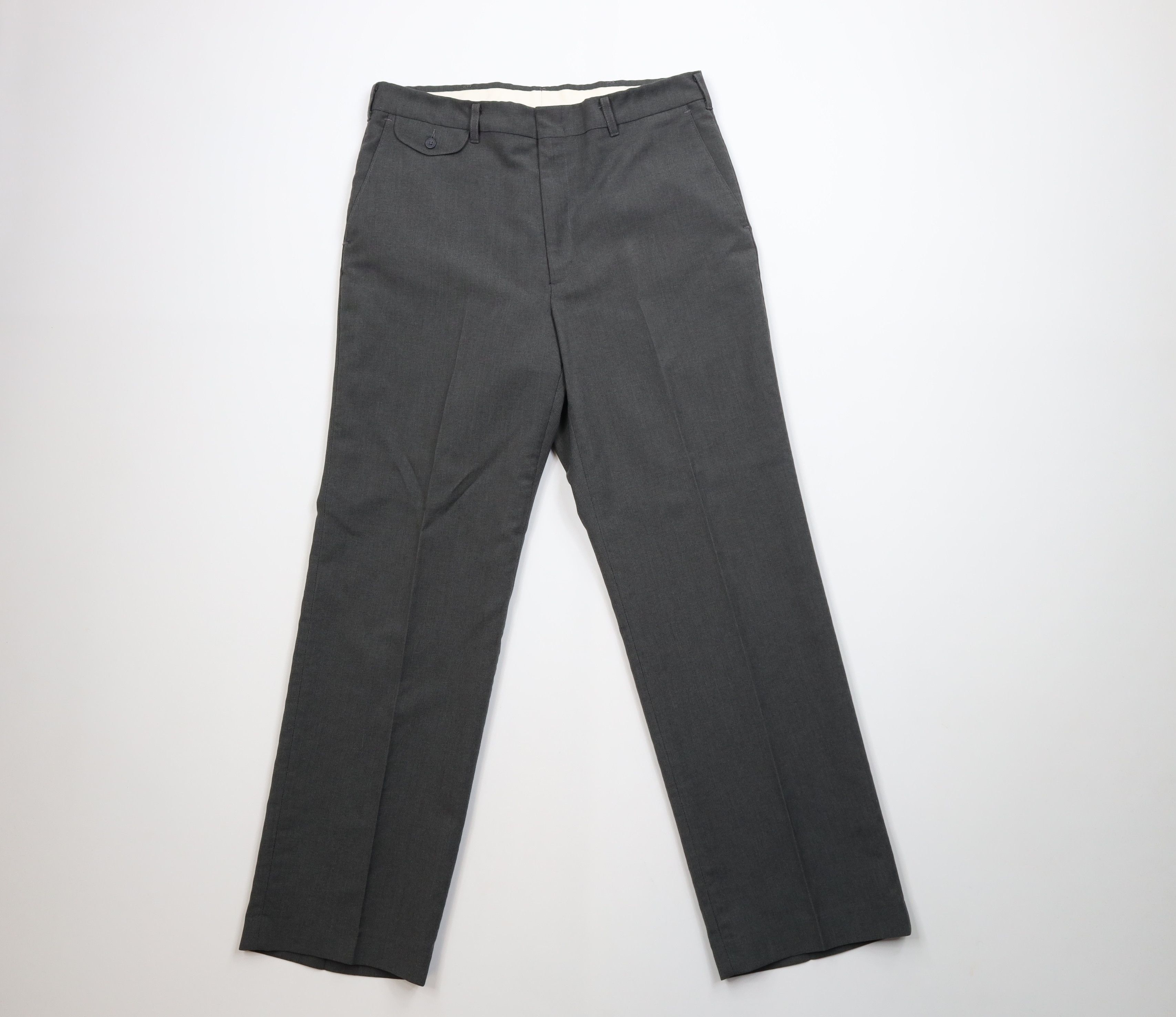 Vintage Vintage 90s Streetwear Wool Blend Wide Leg Chino Pants USA Size US 32 / EU 48 - 1 Thumbnail