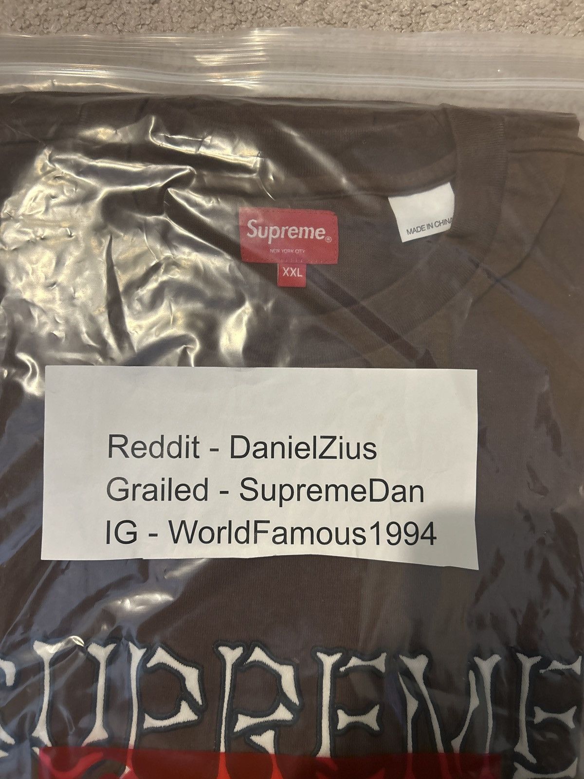 Supreme Supreme Bones Short-Sleeve Top 'Brown' Size US XXL / EU 58 / 5 - 4 Thumbnail