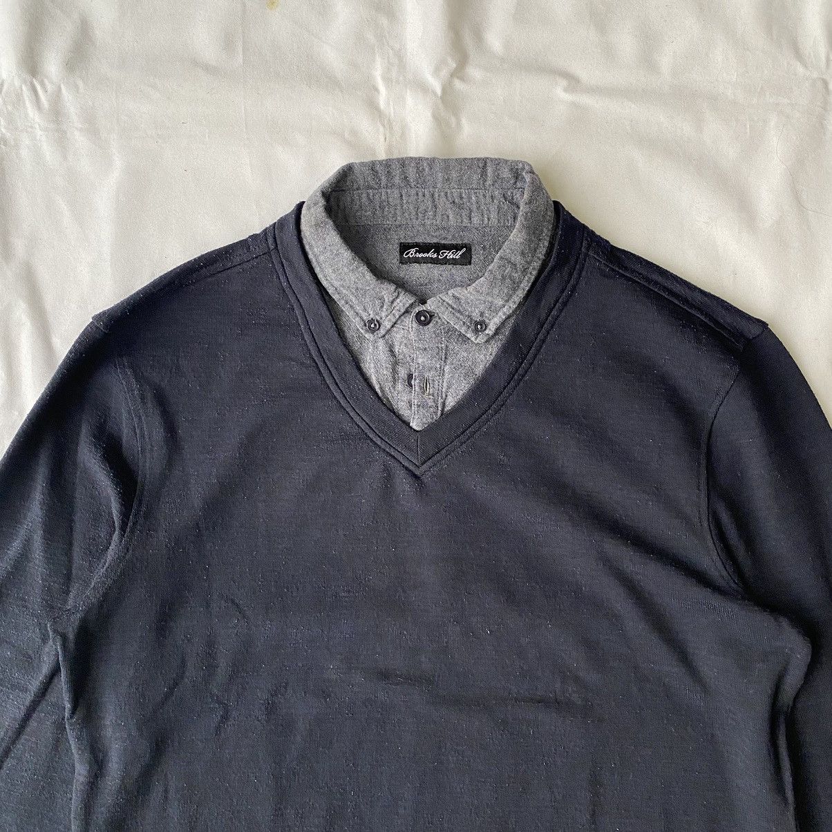 If Six Was Nine × Japanese Brand × Le Grande Bleu (L.G.B.) Goth Japanese Style Double Layers Long Sleeve Tees Size US L / EU 52-54 / 3 - 3 Thumbnail