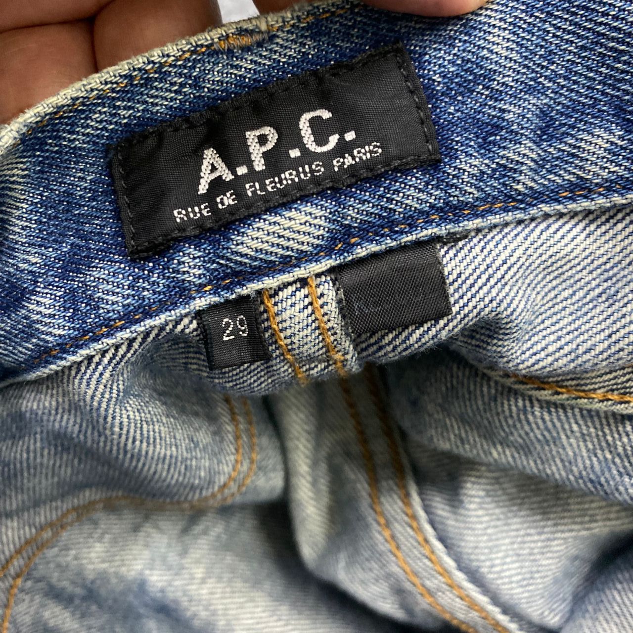 A.P.C. 💥Best Offer💥Vintage APC Selvegde Redline Distressed Denim Size US 31 - 20 Thumbnail