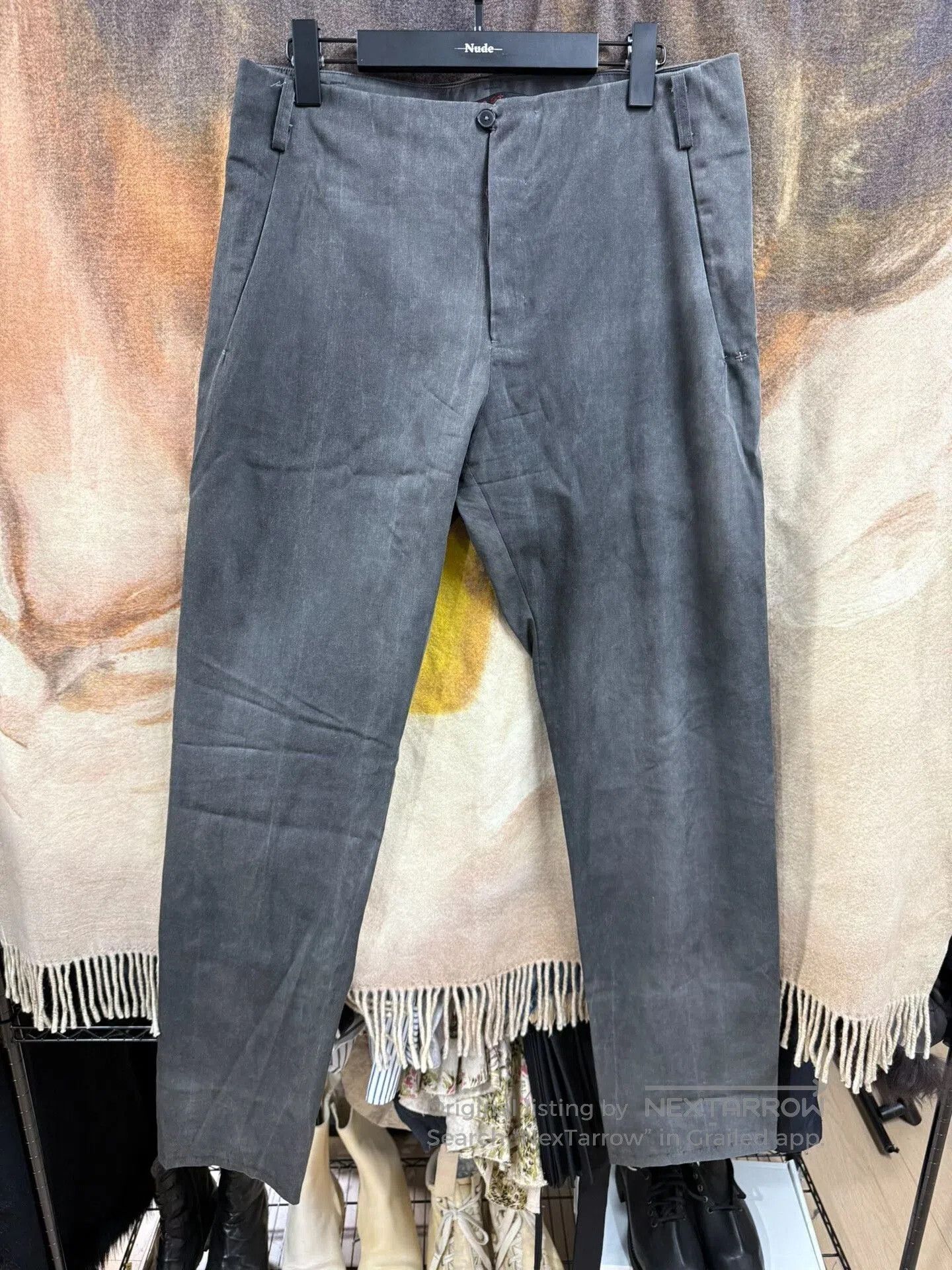 Comme des Garcons Homme Plus Washed Cross Straight Leg Pants. Size US 34 / EU 50 - 1 Thumbnail