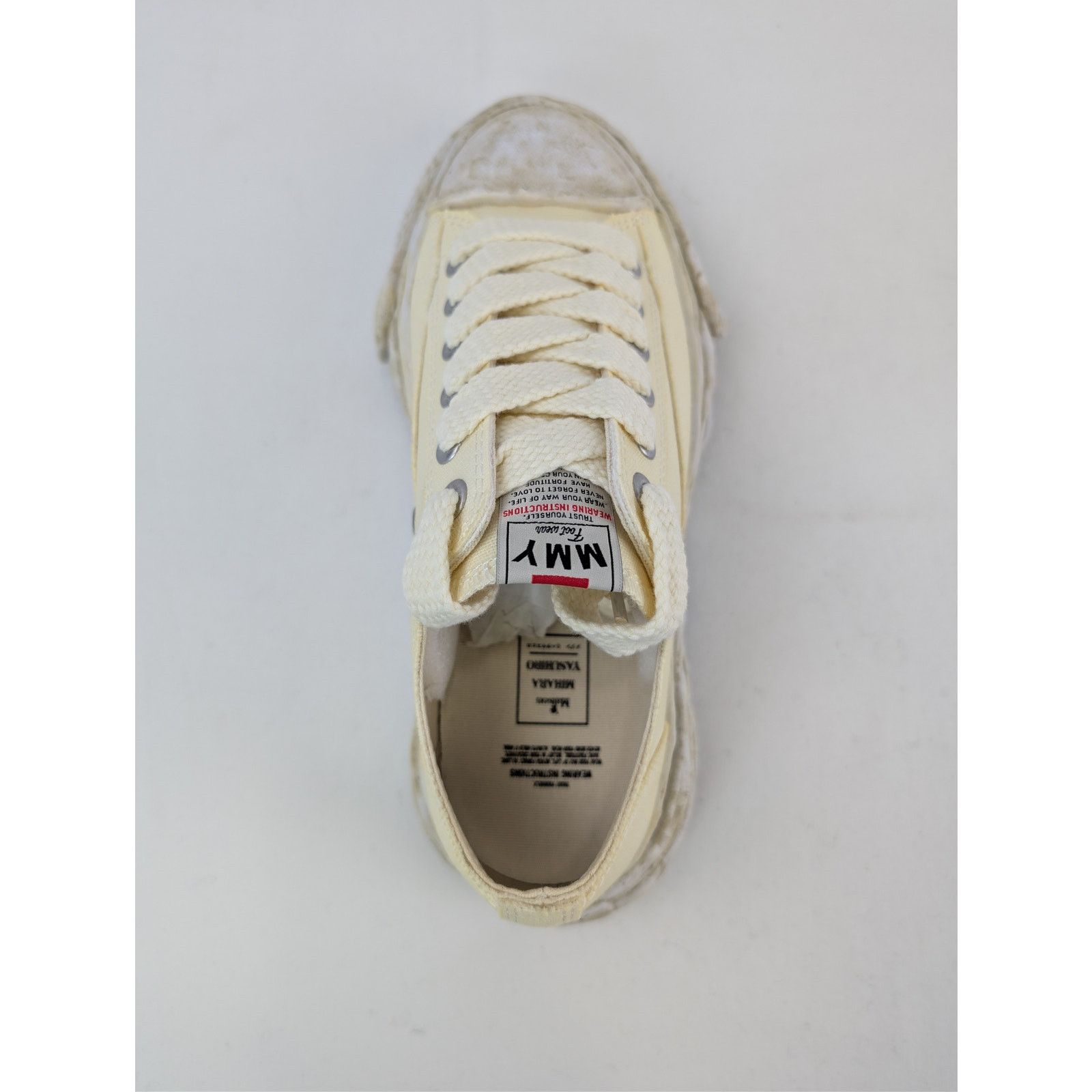 Maison MIHARA YASUHIRO o1rshd1 Peterson 23 OG Sole Canvas Low-Top Sneaker in White Size US 8 / EU 41 - 17 Thumbnail
