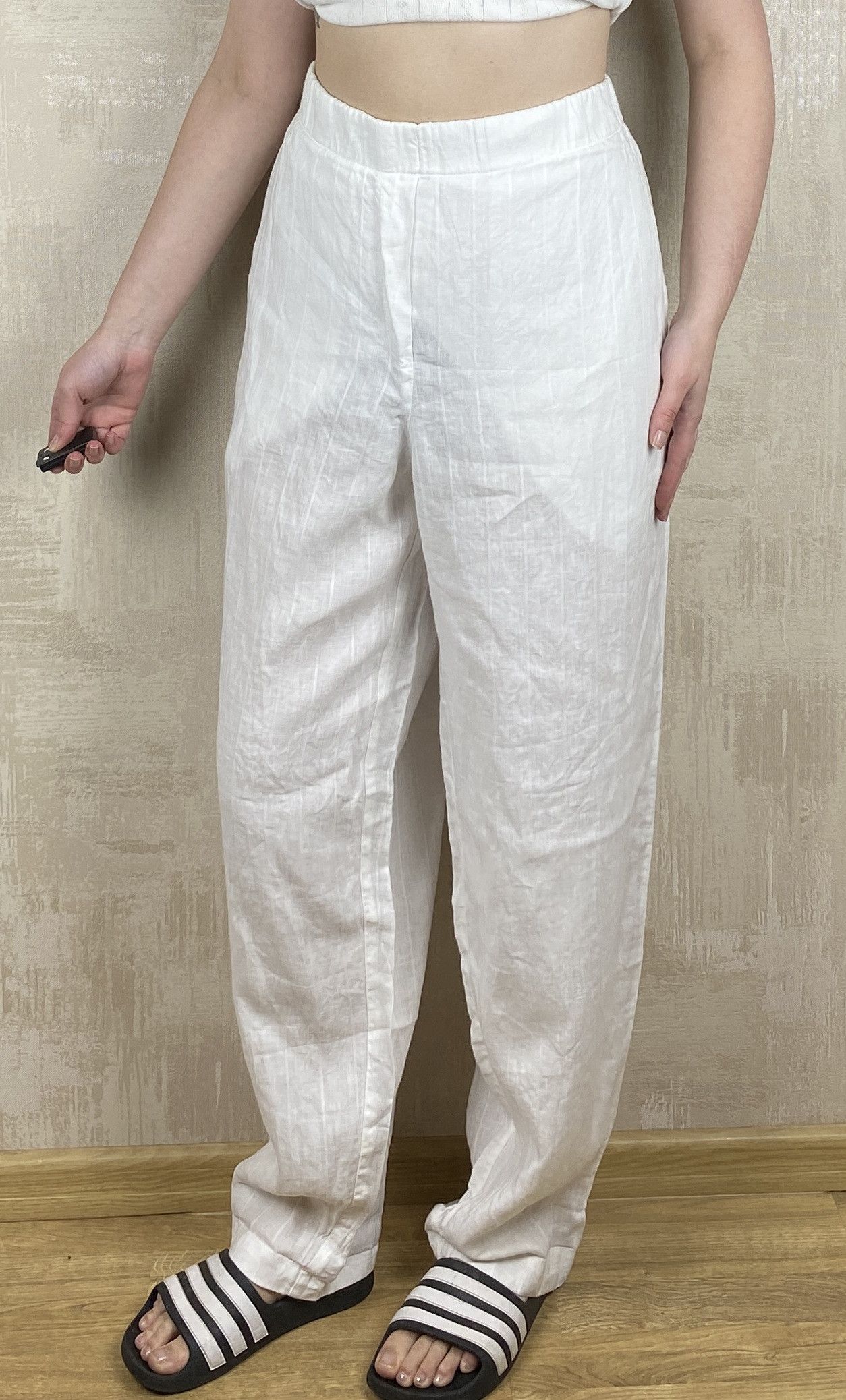 Other Oska Linen White Relaxed Boho Trousers Pants Size 27" / US 4 / IT 40 - 3 Thumbnail