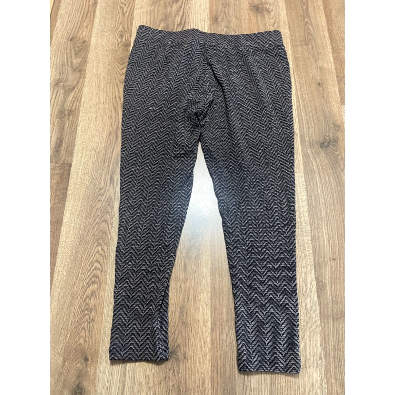 Loft LOFT Pants Women's Medium Petite Black Brown Leggings Pull On Size 32" / US 10 / IT 46 - 2 Thumbnail