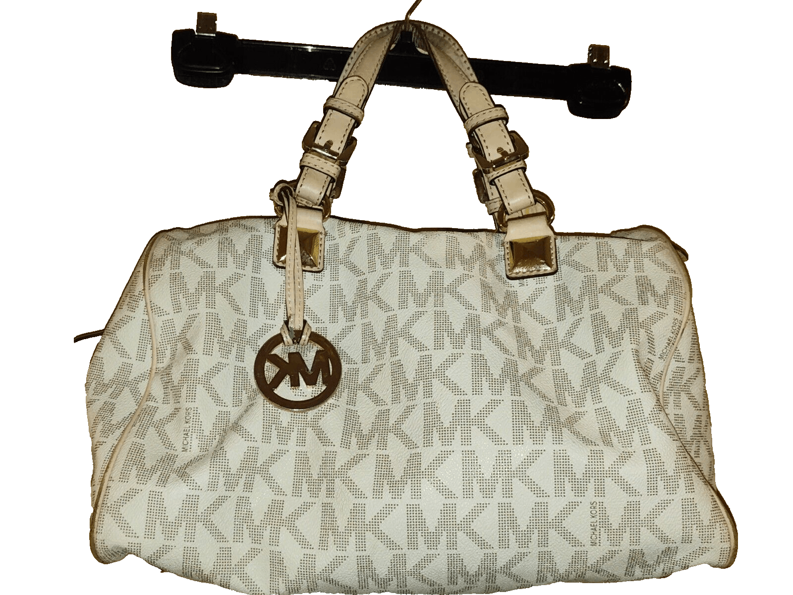 Michael Kors MICHAEL KORS GRAYSON SATCHEL - large vanilla logo bag Size ONE SIZE - 1 Thumbnail