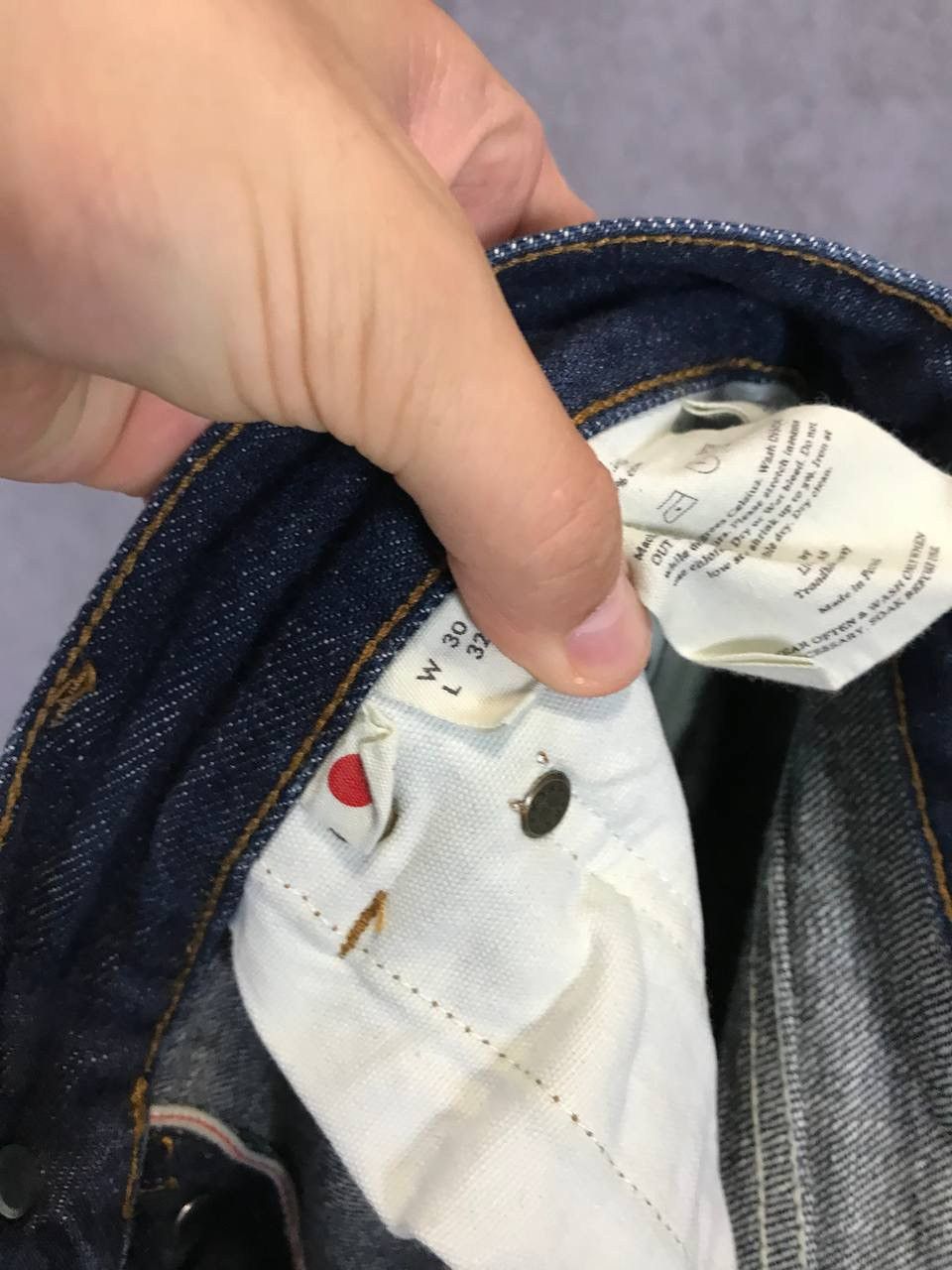 Self Edge Livid Japanese Selvedge denim jeans Size US 30 / EU 46 - 10 Thumbnail