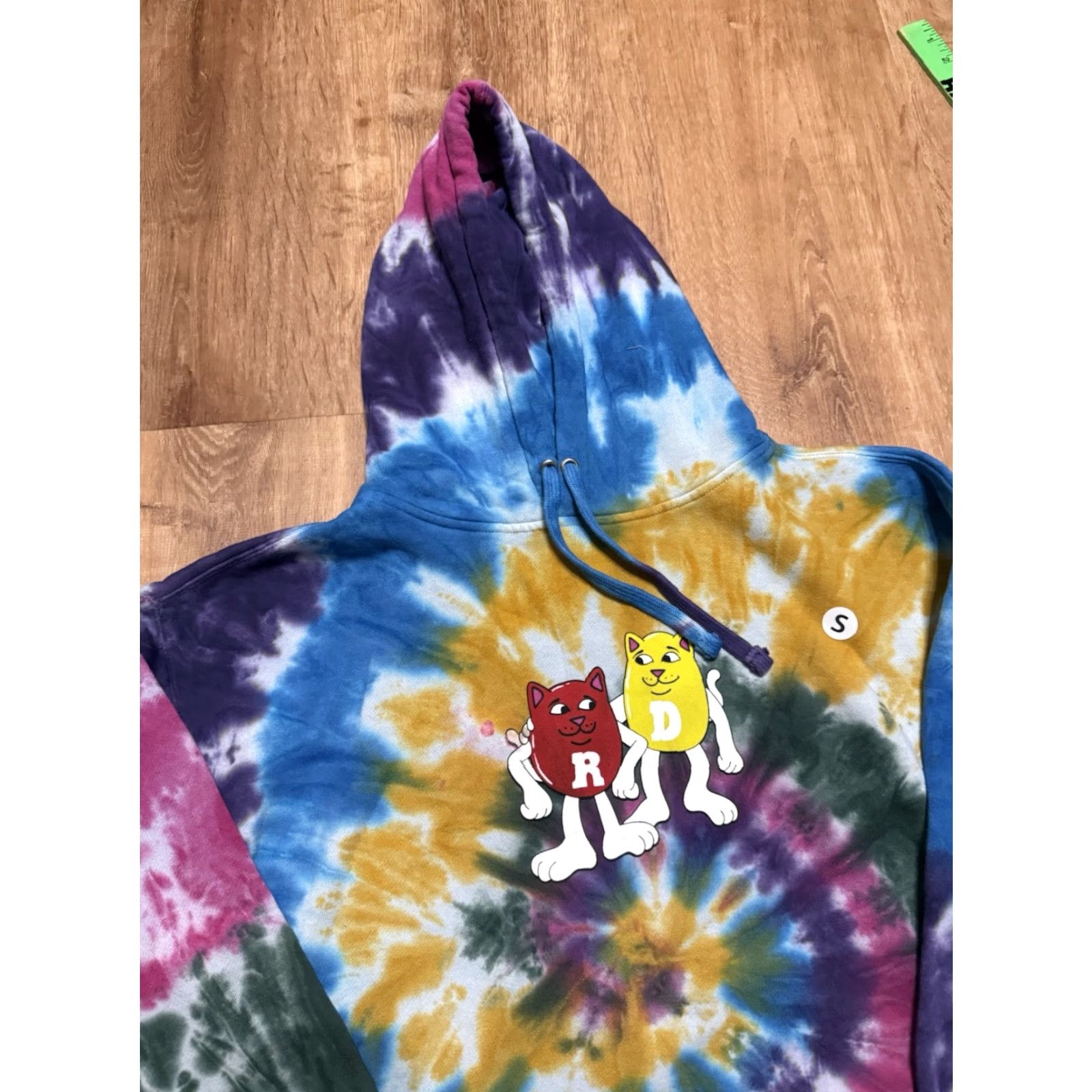 RIPNDIP RIPNDIP Eminerm Tie-Dye Hoodie Sweatshirt Cats/Candies Adult Oversized SMALL Size US S / EU 44-46 / 1 - 6 Thumbnail