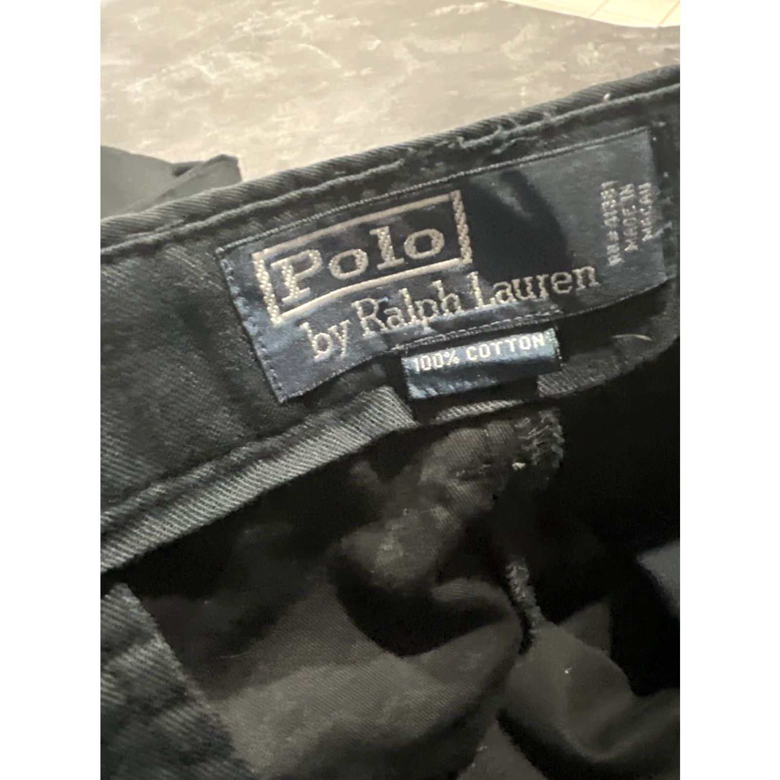 Polo Ralph Lauren VINTAGE Polo Ralph Lauren Men Chino Pants Black Cotton Tapered Fit 36X27 Casual Business Preppy Size US M / EU 48-50 / 2 - 3 Thumbnail