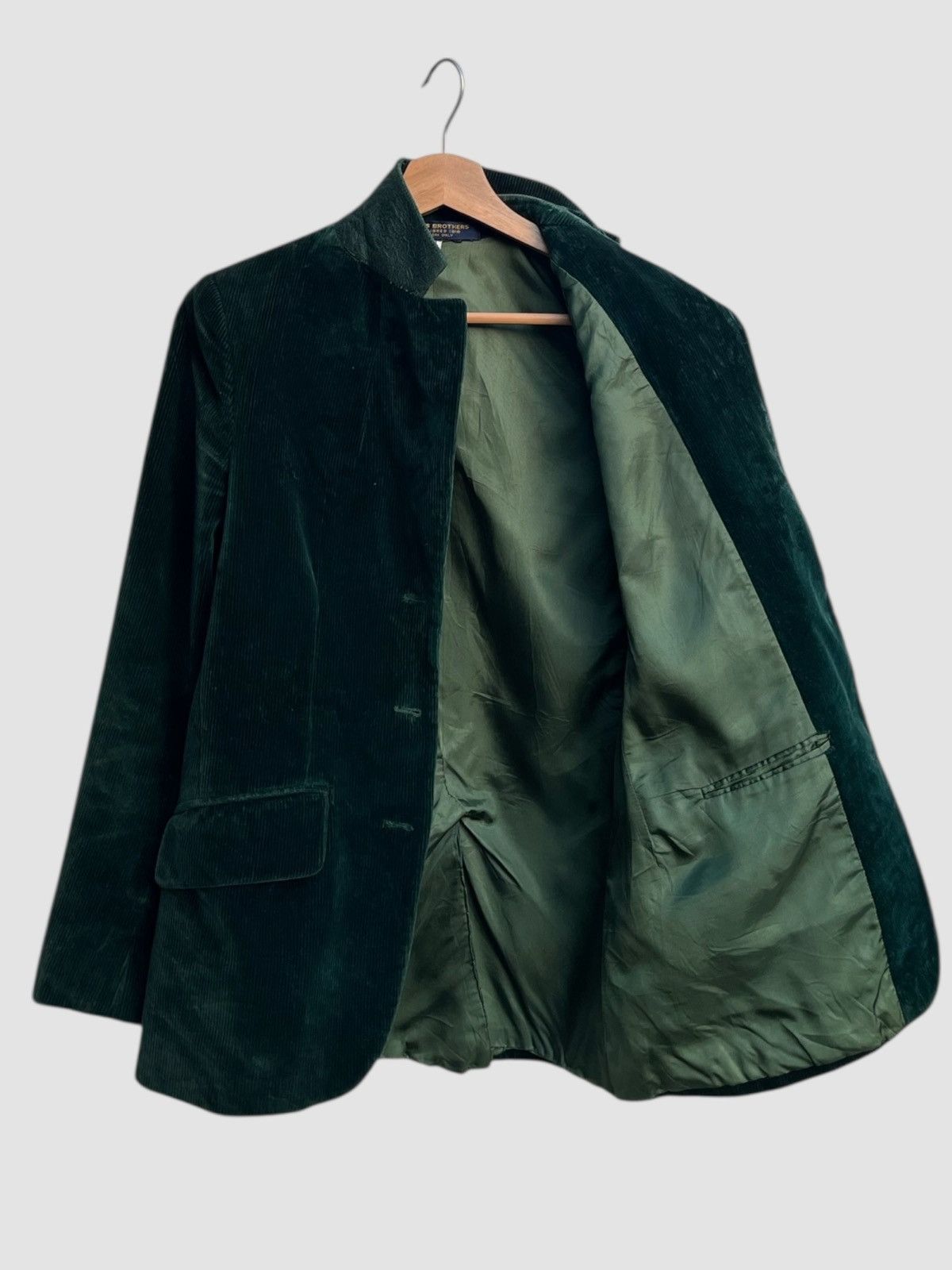 Brooks Brothers Vintage Brooks Brothers College Green Corduroy Sport Jacket Size M / US 6-8 / IT 42-44 - 2 Thumbnail