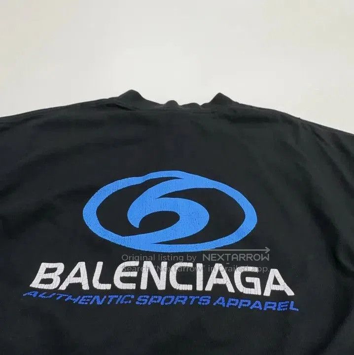 Balenciaga Balenciaga Blue Logo Loose Fit T. Size US M / EU 48-50 / 2 - 5 Thumbnail