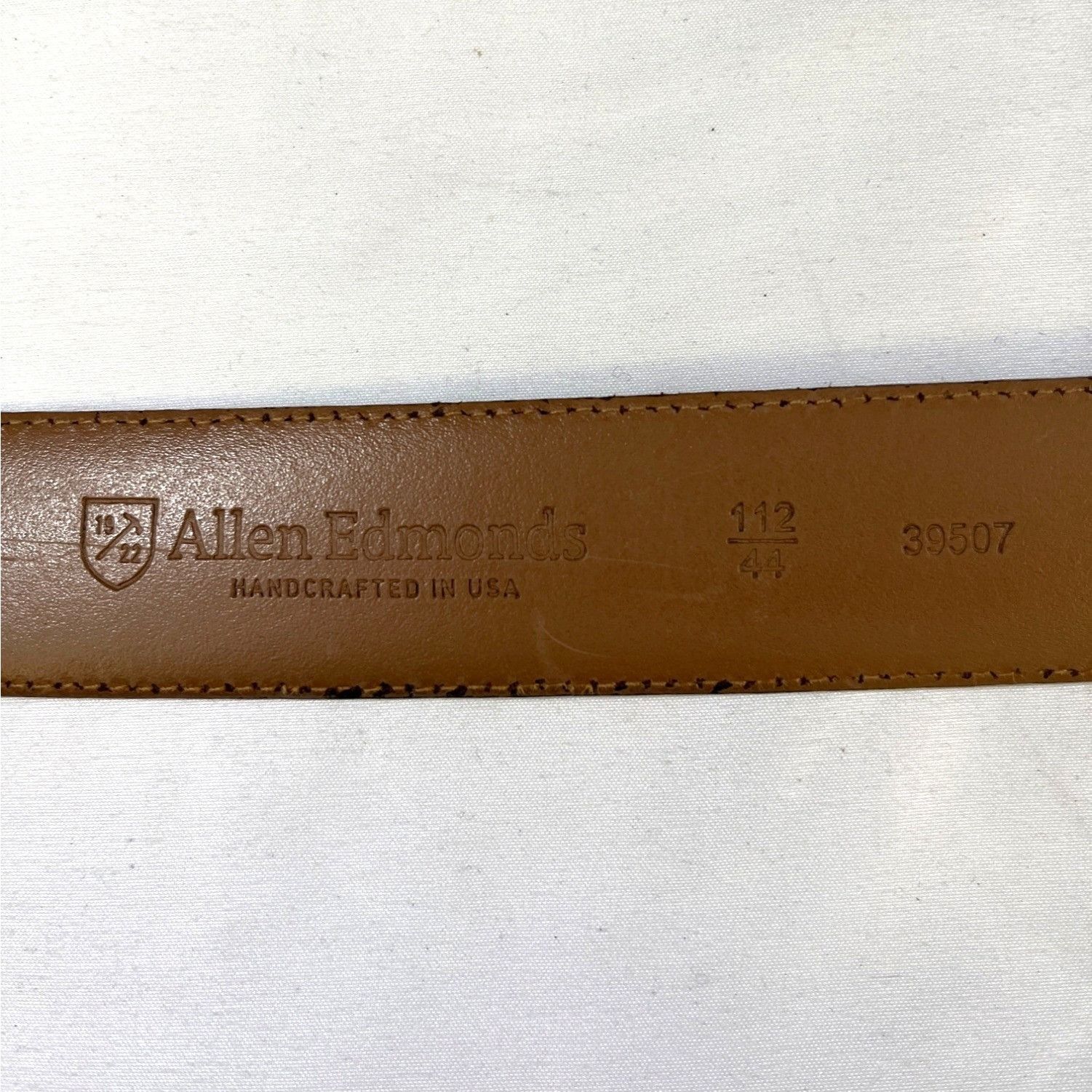 Allen Edmonds Allen Edmonds Mens Brown Leather Belts Size 44 SKU 6663 Size 44 - 6 Thumbnail