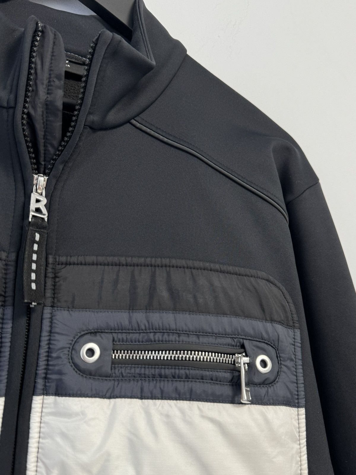 Bogner Bogner Zip Jacket Quilted Front Stripe Trim Lightweight Size US L / EU 52-54 / 3 - 3 Thumbnail