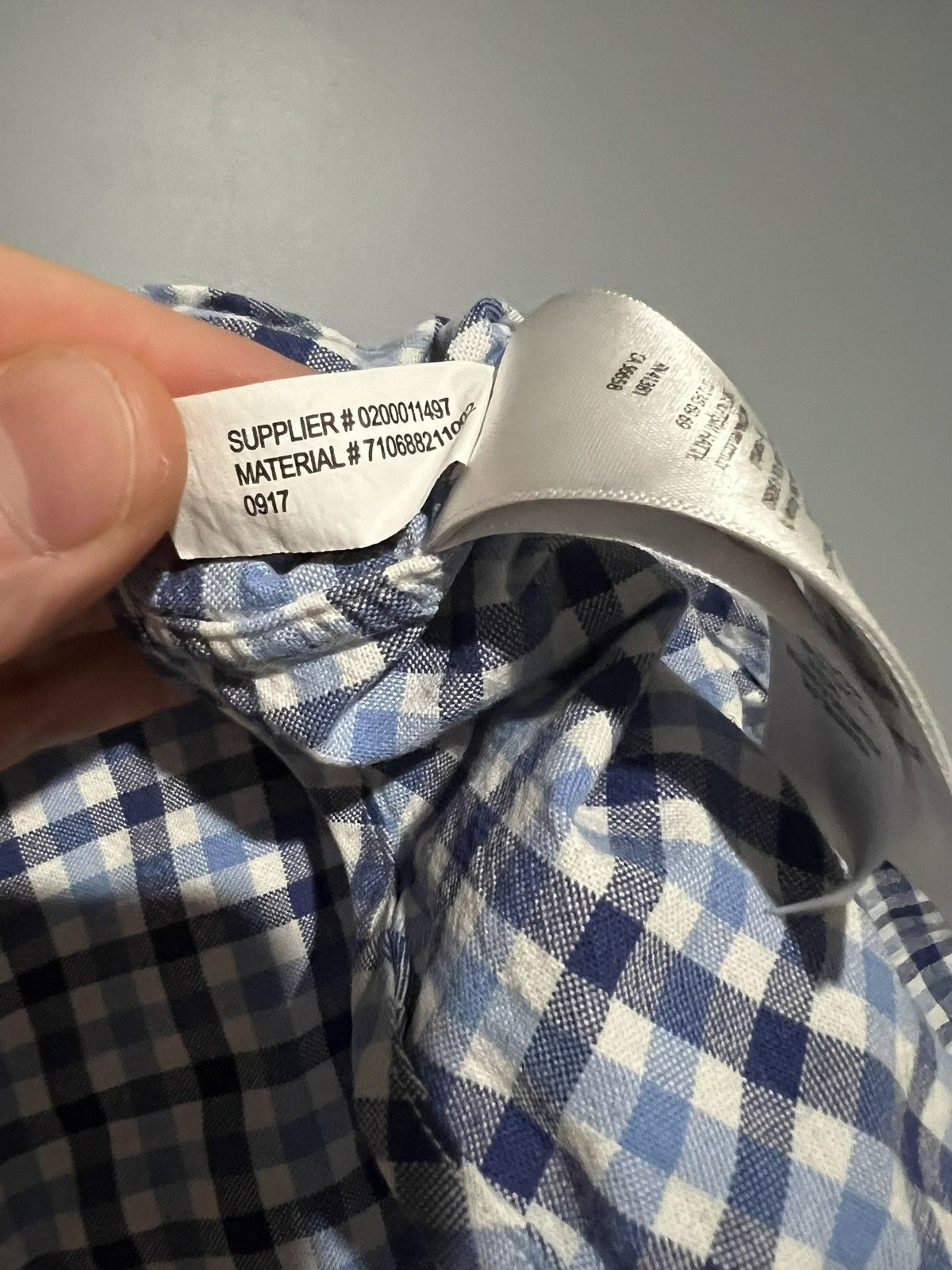 Polo Ralph Lauren Polo Ralph Lauren Slim Fit Stretch Oxford Gingham Check Blue Size US L / EU 52-54 / 3 - 7 Thumbnail