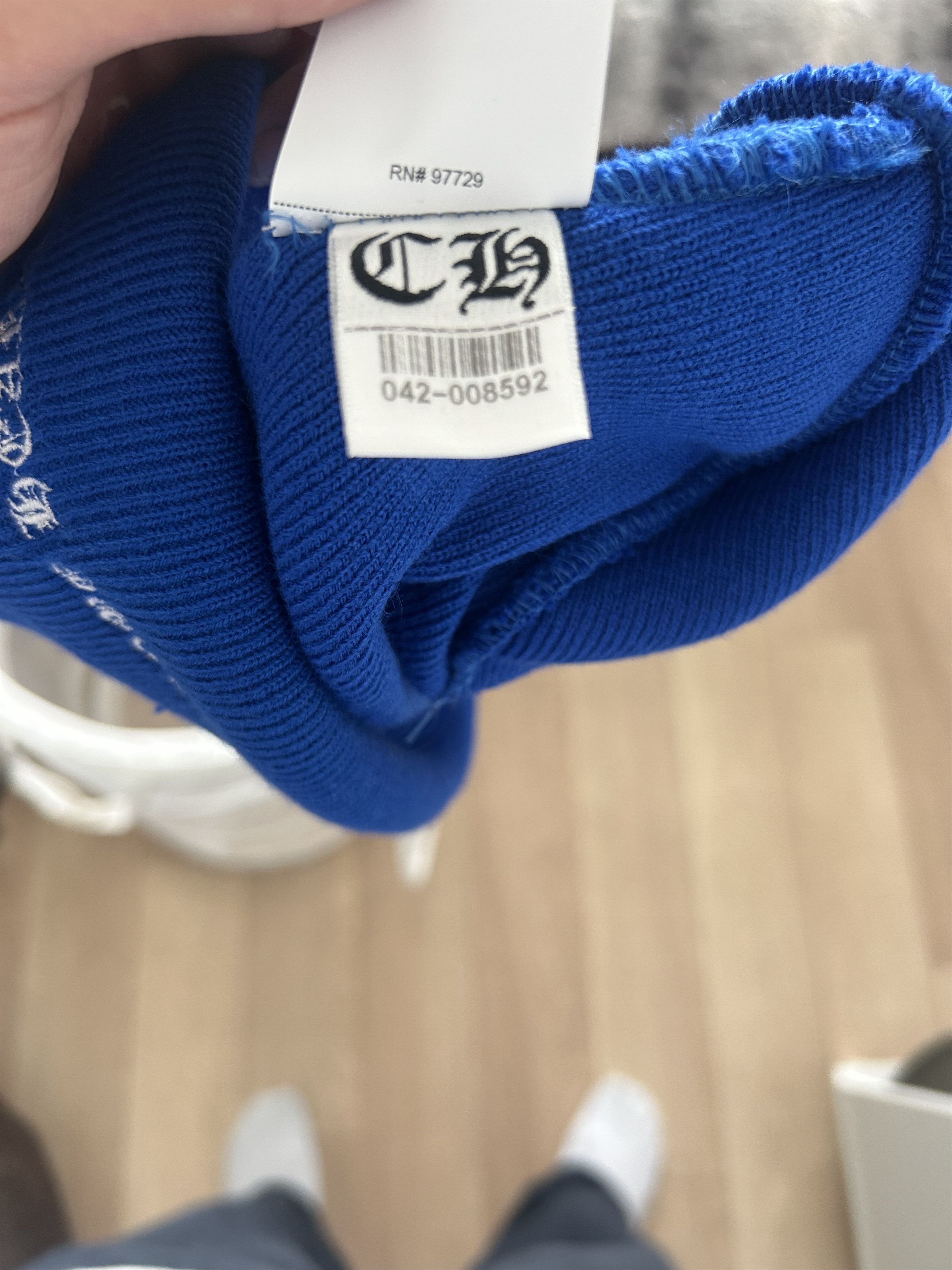 Chrome Hearts Blue Chrome Hearts Beanie Size ONE SIZE - 5 Thumbnail