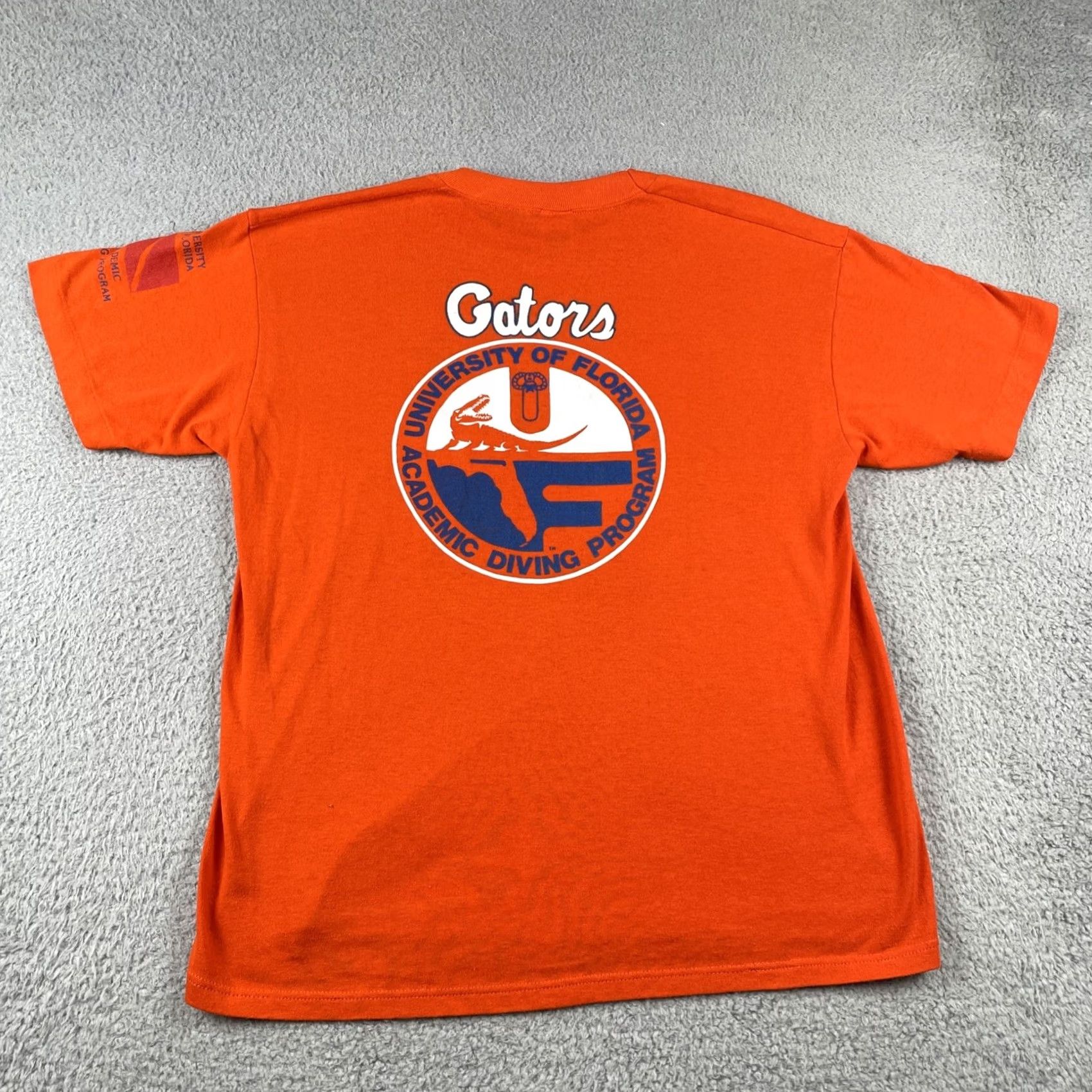 Soffe VINTAGE Soffe Shirt XL Crew Neck T-Shirt University Of Florida Gators USA Orange 90s 80s College Golf Coastal Ocean Mens Size US XL / EU 56 / 4 - 3 Thumbnail