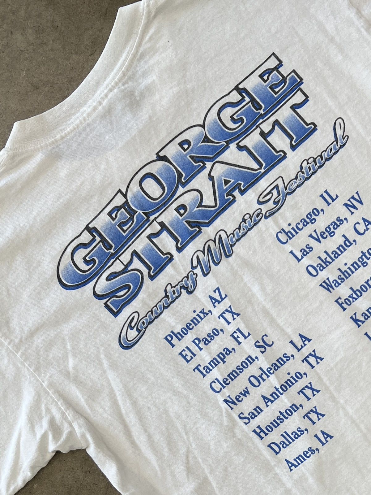 Band Tees Vintage 1999 George Straight Music Country Concert Tee Large Size US L / EU 52-54 / 3 - 4 Thumbnail