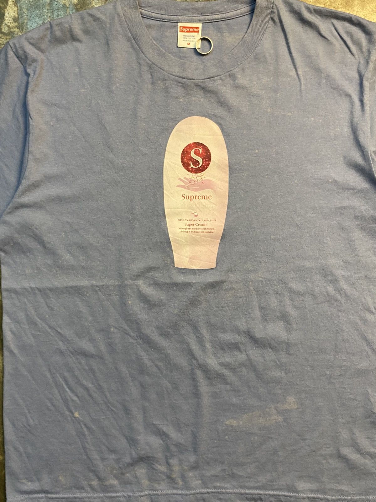 Supreme Supreme Super Cream Tee FW19 Size US XL / EU 56 / 4 - 8 Thumbnail