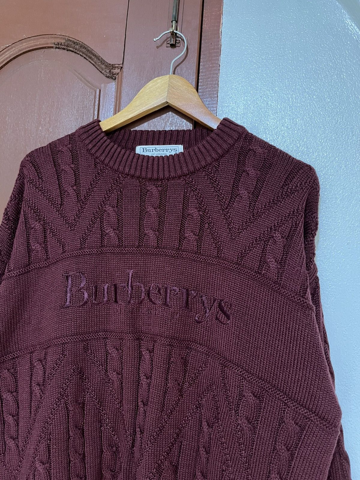 Burberry Vintage Burberry London Wool Knitwear Sweater Jumper Size US M / EU 48-50 / 2 - 2 Thumbnail