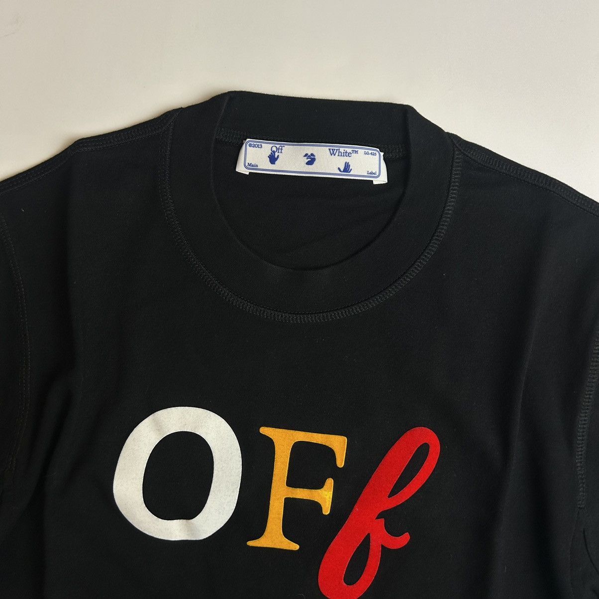 Off-White Off-White Typo Mix Cropped T-shirt Size XS / US 0-2 / IT 36-38 - 2 Thumbnail