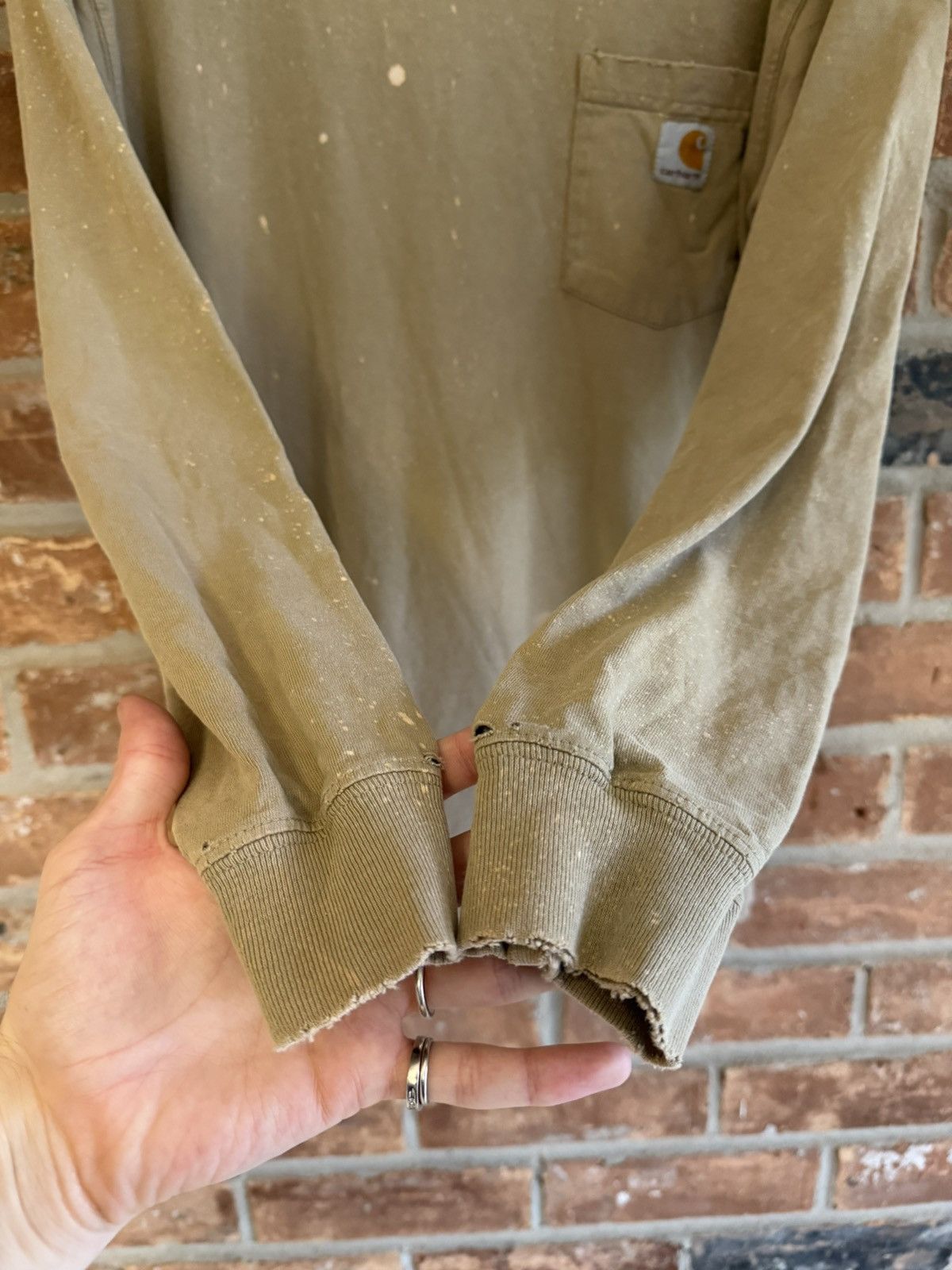 Carhartt Carhartt Long Sleeve Pocket Tee – Perfectly Worn In Size US M / EU 48-50 / 2 - 6 Thumbnail