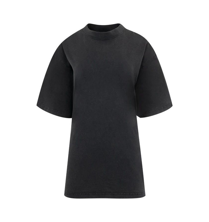 Balenciaga o1h1sh11225 Lace-Up T-Shirt in Black Size M / US 6-8 / IT 42-44 - 1 Thumbnail