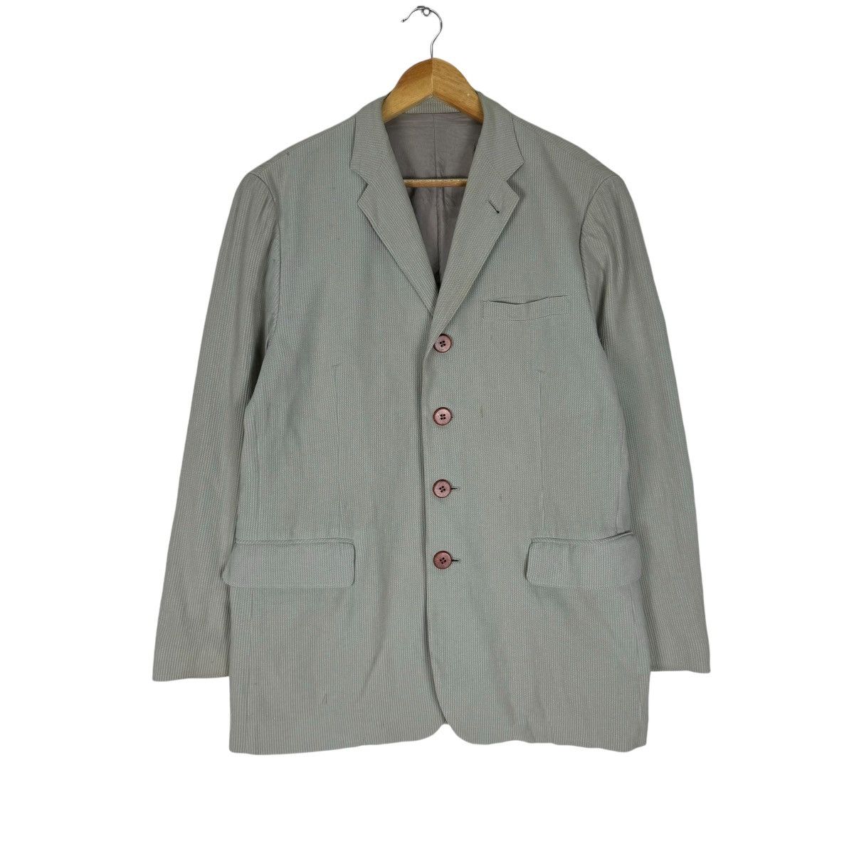 Jean Paul Gaultier ❄️JPG HOMME HICKORY BLAZER COAT Size US M / EU 48-50 / 2 - 2 Thumbnail