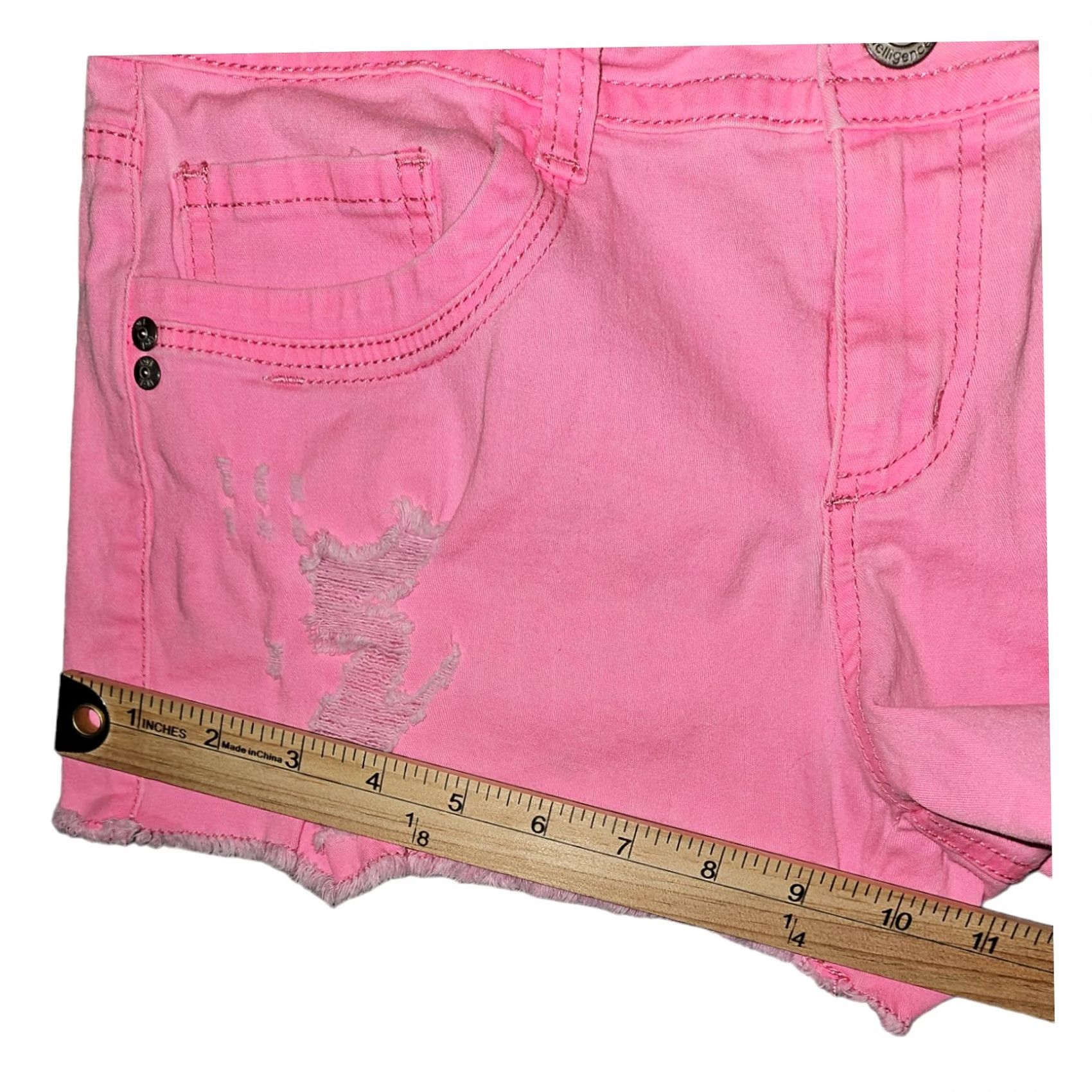 Vintage VINTAGE LEI Ashley Shorts Juniors 11 Pink Embroidered Logo Casual Denim 5-Pocket Size 32" / US 10 / IT 46 - 6 Thumbnail