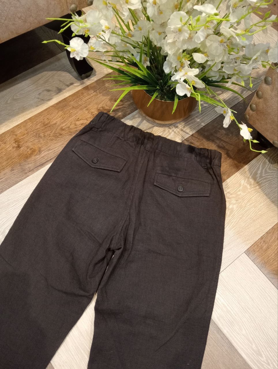 Issey Miyake ISSEY MIYAKE PLANTATION COTTON PANTS - SIZE S BROWN Size 28" / US 6 / IT 42 - 9 Thumbnail