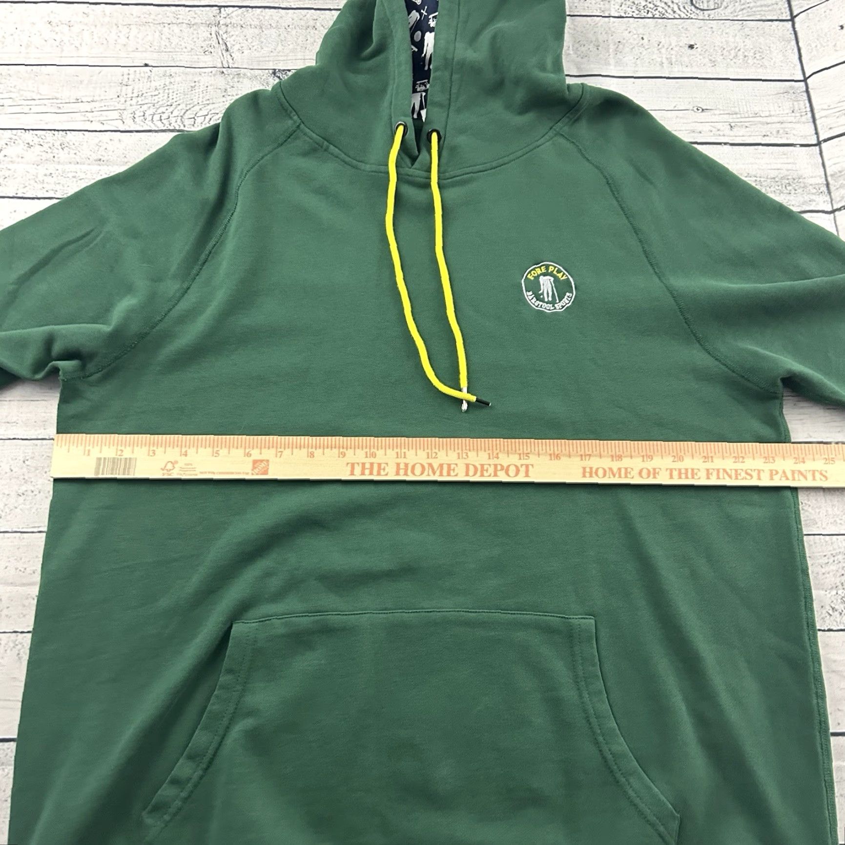 Vintage Barstool Sports Fore Play Pullover Hoodie Sweatshirt Men 2XL Green Size US XXL / EU 58 / 5 - 4 Thumbnail