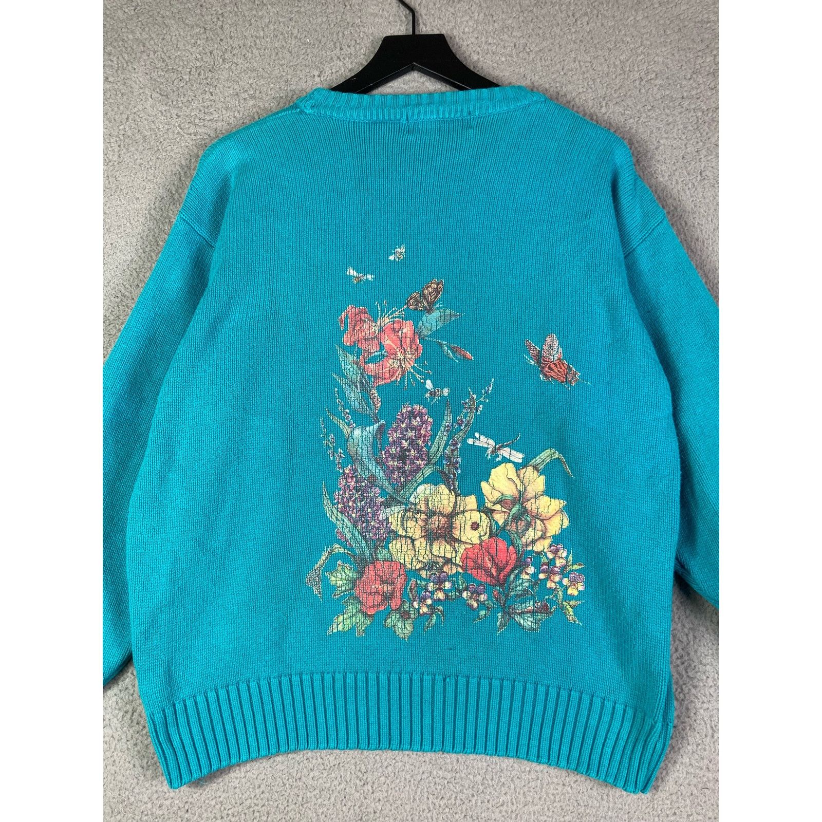 Eddie Bauer Vintage Sweater Eddie Bauer Knit Womens Pullover Garden M Size M / US 6-8 / IT 42-44 - 3 Thumbnail
