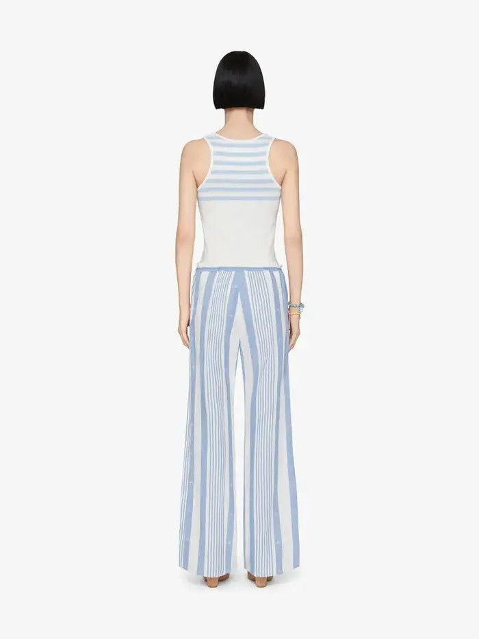 Givenchy o1w1db10326 4G Rib Tank Top in White/Blue Size XL / US 12-14 / IT 48-50 - 4 Thumbnail
