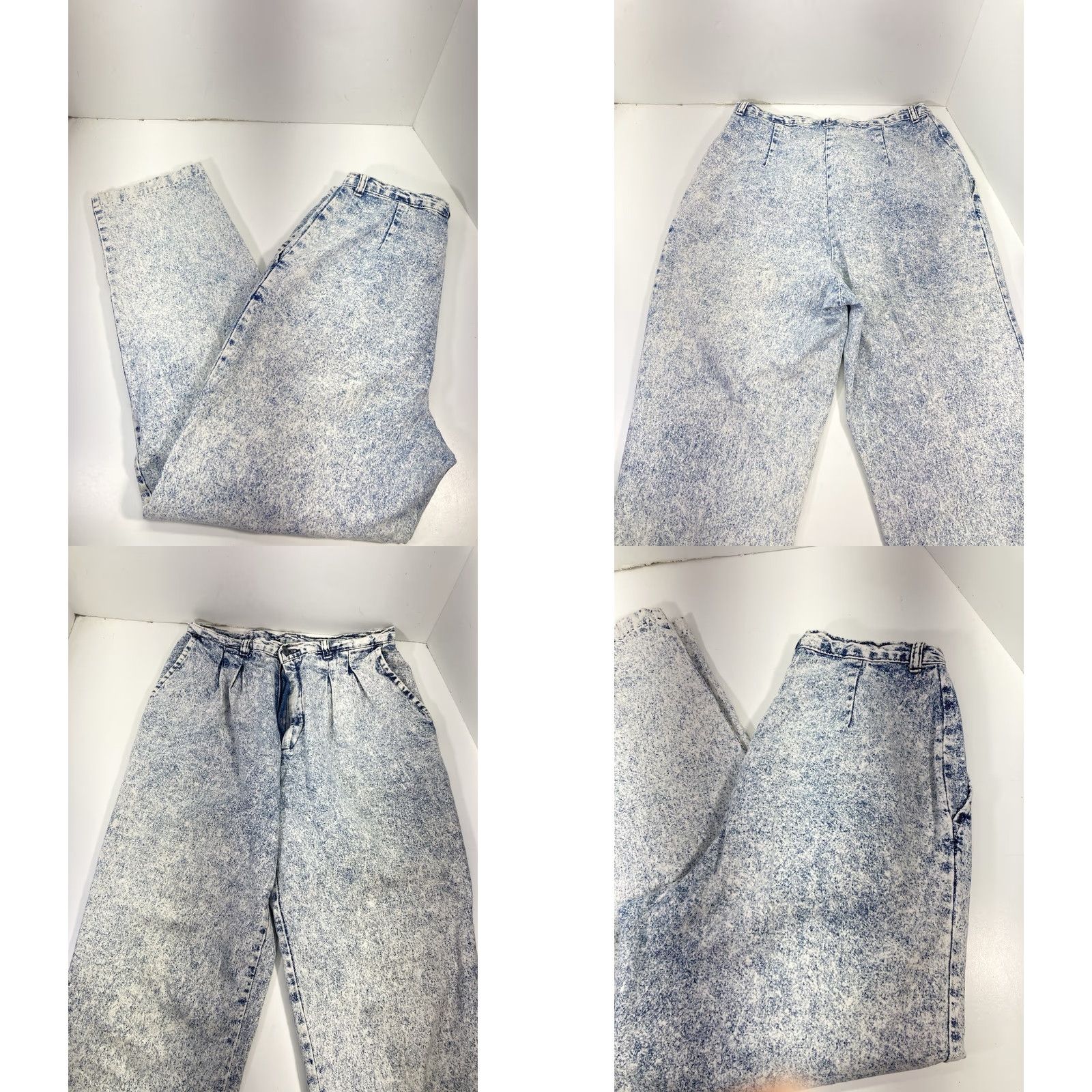 Levi's VINTAGE Levi's Sportswear Acid Wash Jeans Women Sz 12 30X30 Blue Pleated Bareback USA Mom Jeans Womens Size 34" / US 12 / IT 48 - 8 Thumbnail