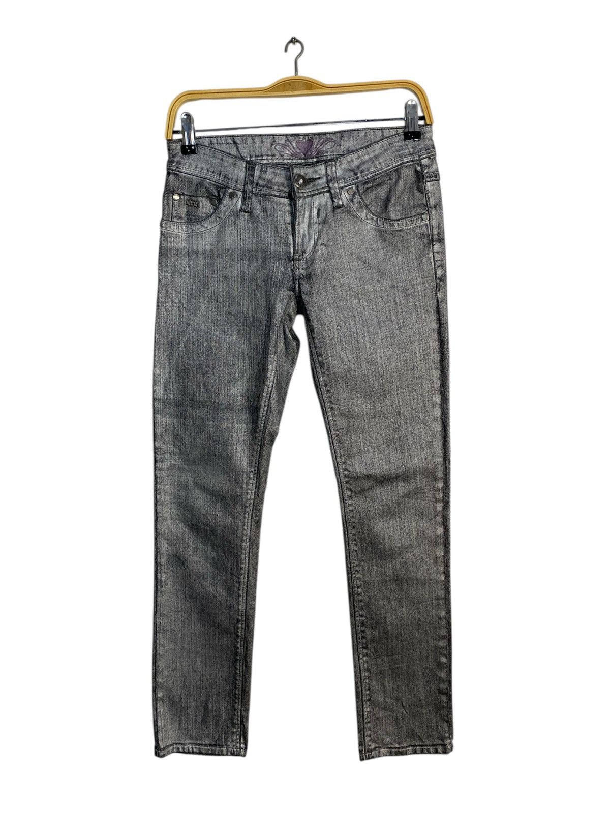 Diesel 90s Diesel Grey Denim Jeans Skinny Cut Size 28" / US 6 / IT 42 - 1 Thumbnail