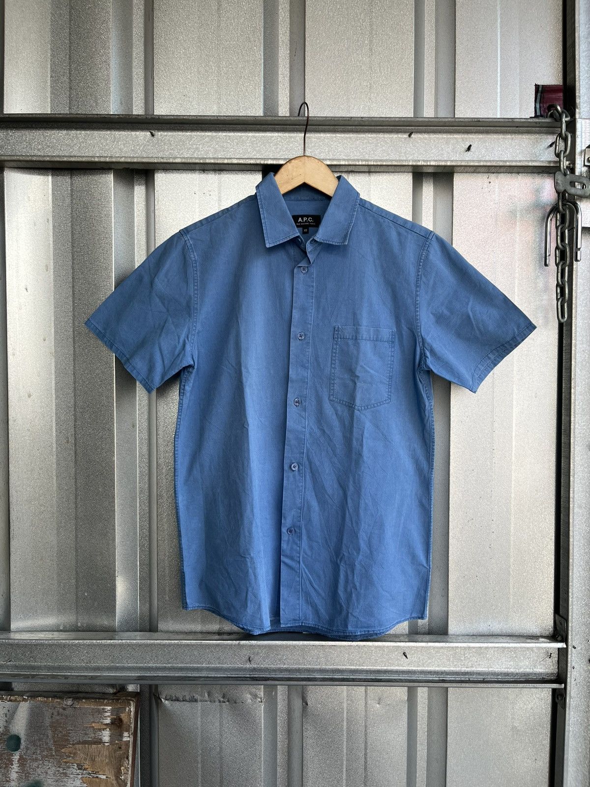 A.P.C. a.p.c short sleeve button shirt /cdg/kapital/isseymiyake Size US S / EU 44-46 / 1 - 1 Thumbnail