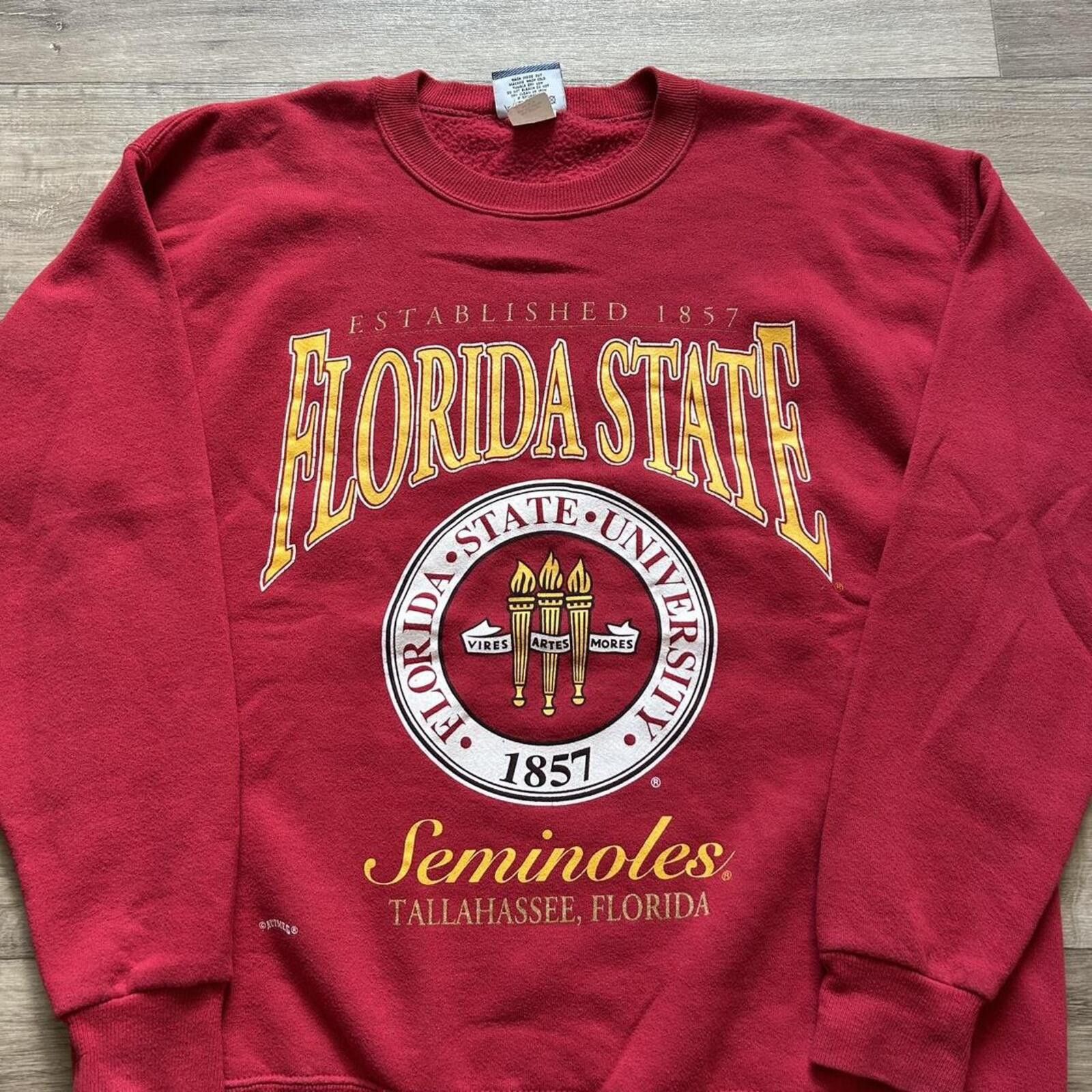 Nutmeg Vintage 90’s FSU Crewneck Sweatshirt size L Nutmeg Size US L / EU 52-54 / 3 - 3 Thumbnail
