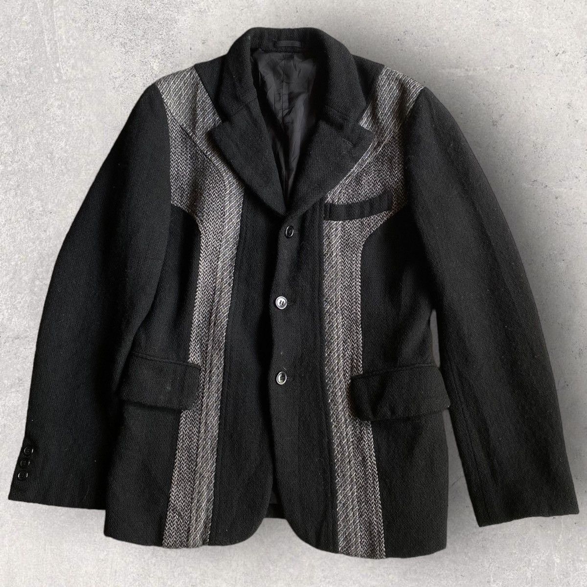 Comme des Garcons Fall03 Runway Black Wool Dye Blazer Size US S / EU 44-46 / 1 - 3 Thumbnail