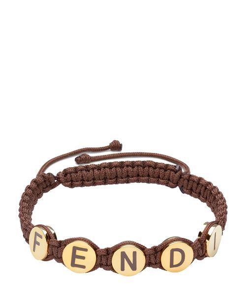 Fendi o1w1db10725 8AK690 Size: OS / Fendigraphy Bracelet in Brown Size ONE SIZE - 1 Thumbnail