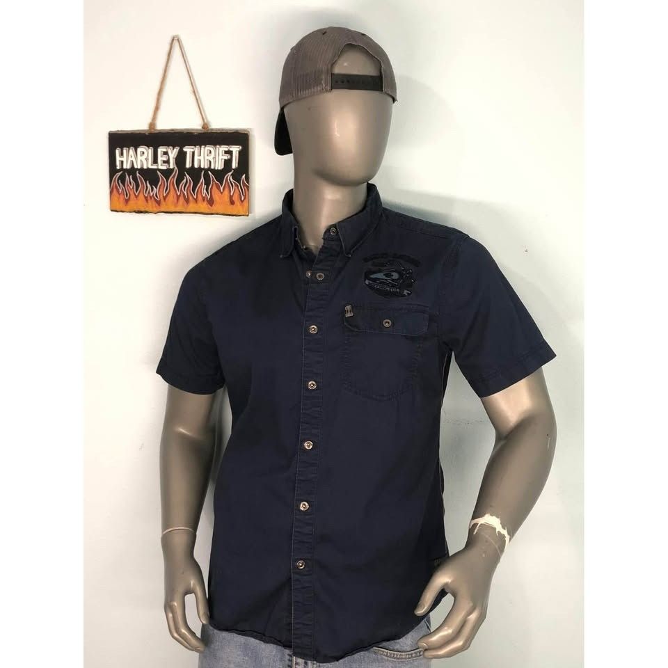 Harley Davidson Harley-Davidson Button Down Shirt Large Men Embroidery Size US L / EU 52-54 / 3 - 1 Thumbnail