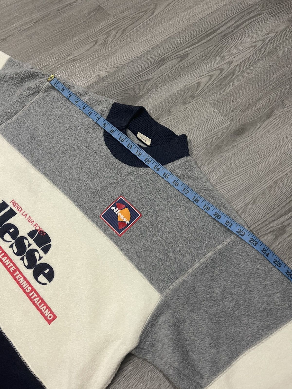 Vintage Vintage Ellese tricolour fleece pullover Size US M / EU 48-50 / 2 - 12 Thumbnail