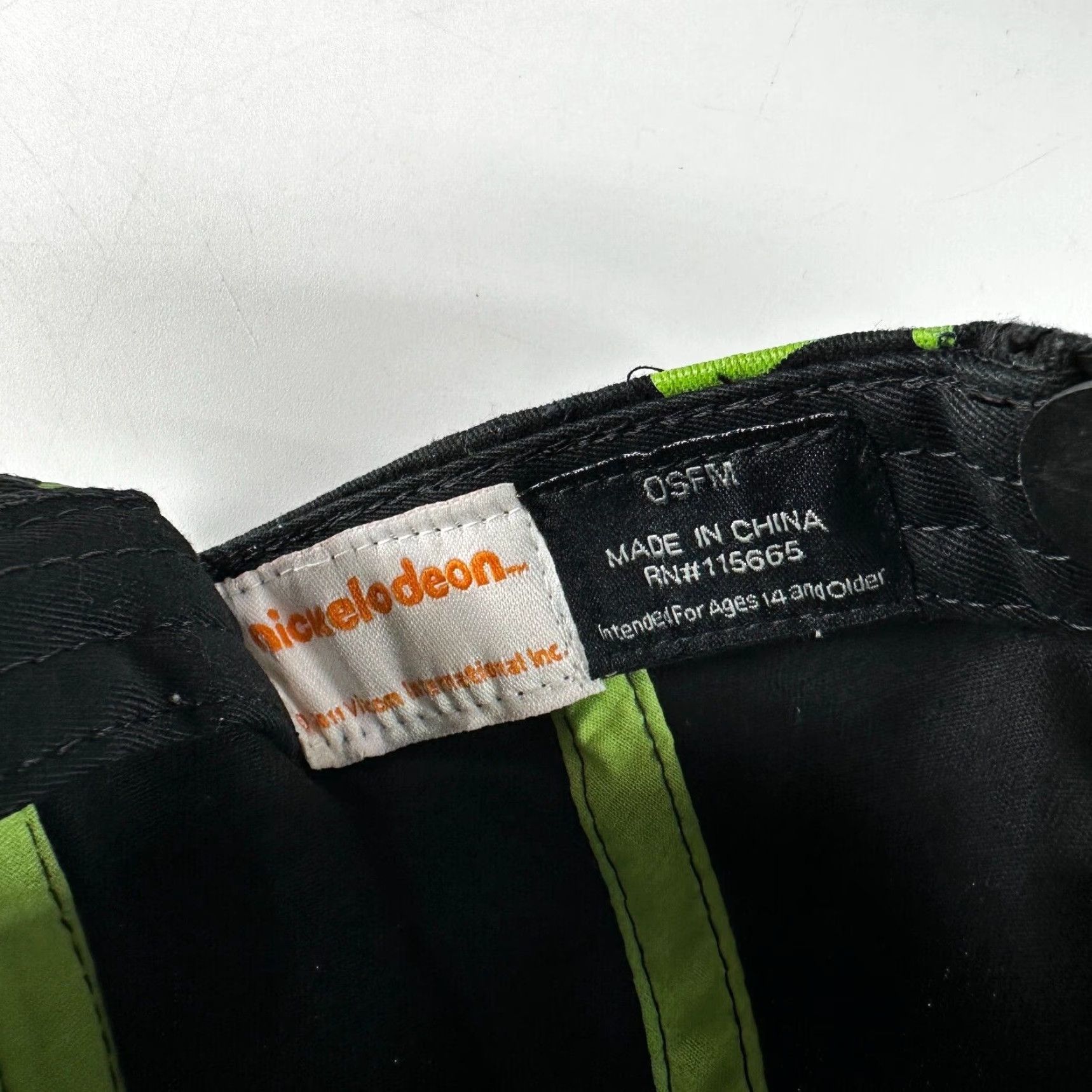 Nickelodeon Nickelodeon Teenage Mutant Ninja Turtles Hat Snapback Men One Size Black Adjustable Viacom 2011 Cartoon Accessories Size ONE SIZE - 5 Thumbnail