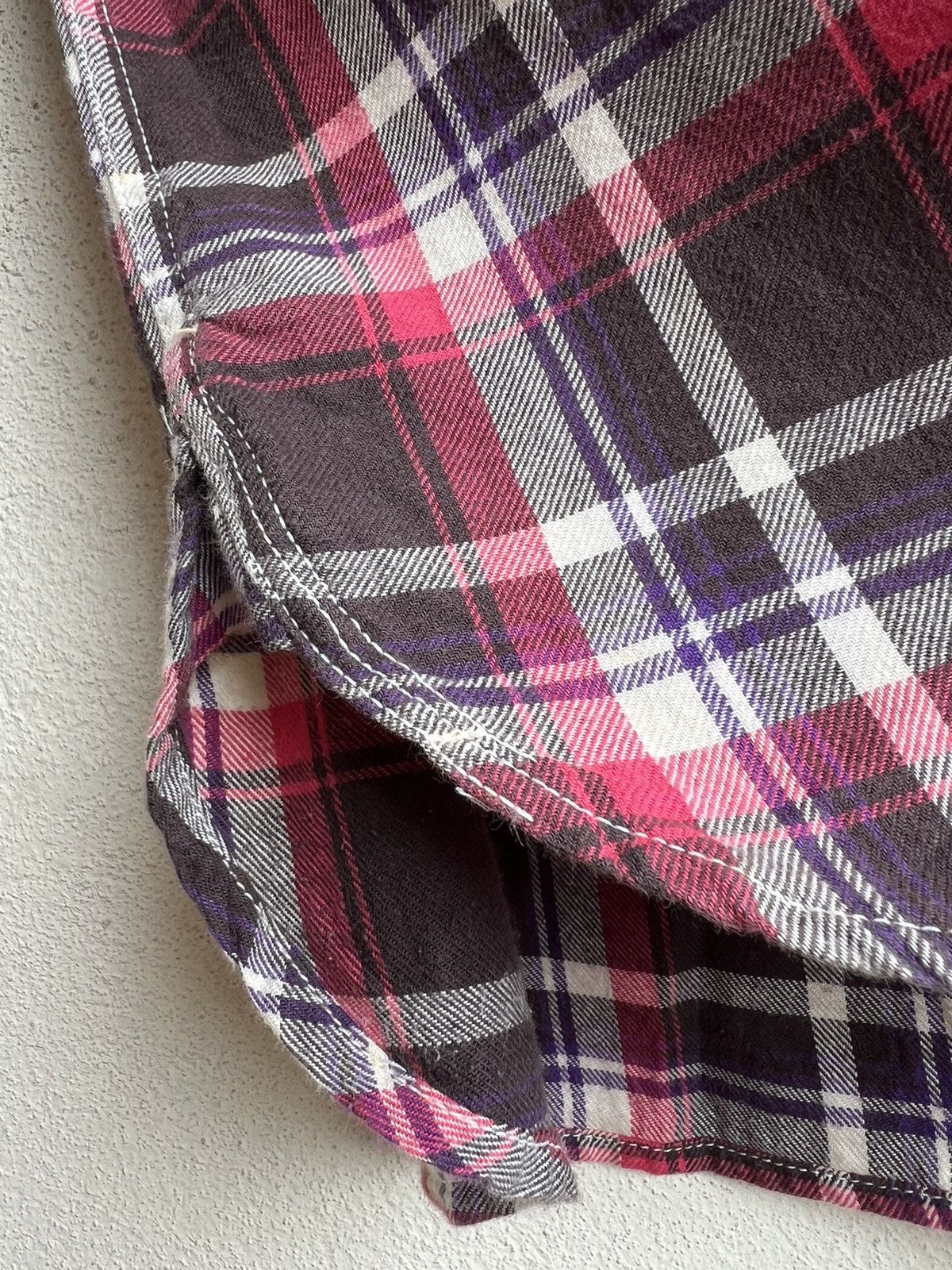 Cushman Cushman Japan Chin Strap Gusset Flannel Shirt Size US M / EU 48-50 / 2 - 12 Thumbnail