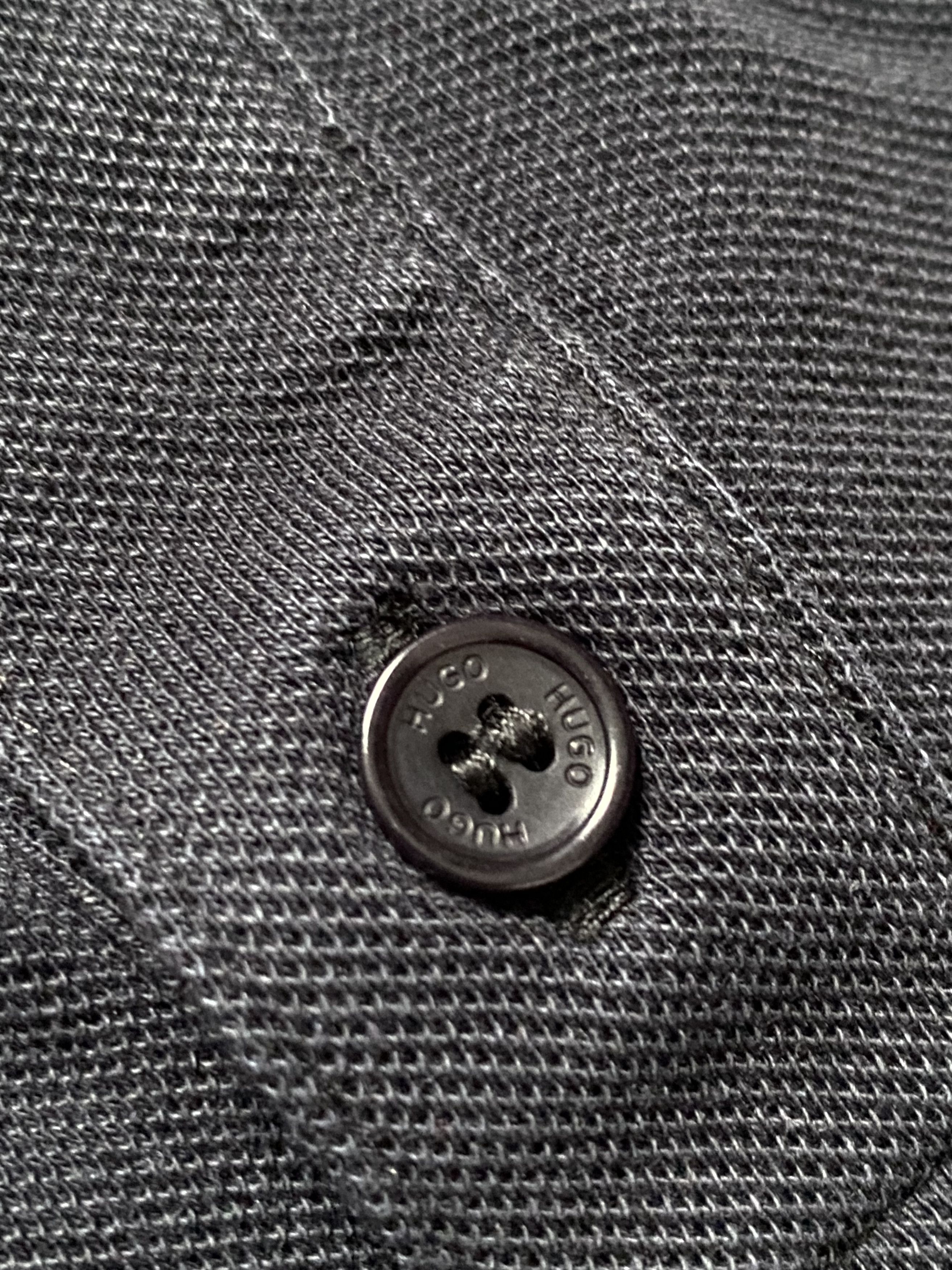 Hugo × Hugo Boss × Vintage Hugo Boss Black Polo Shirt with Yellow Trim Cotton 🖤💛 Size US XL / EU 56 / 4 - 3 Thumbnail