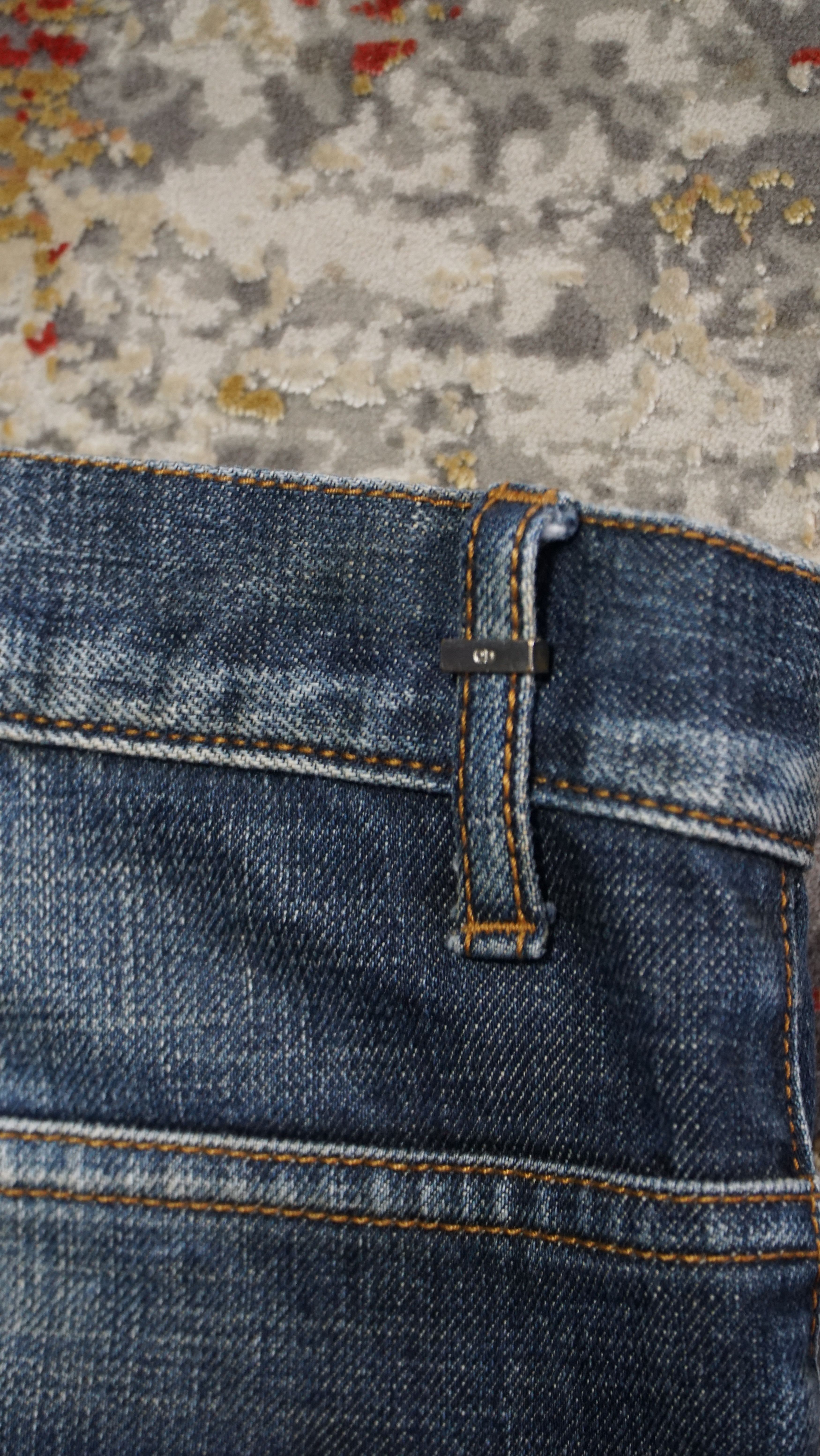 Chrome Hearts Levi's 517 Cross Patch Denim Jeans Grey W33