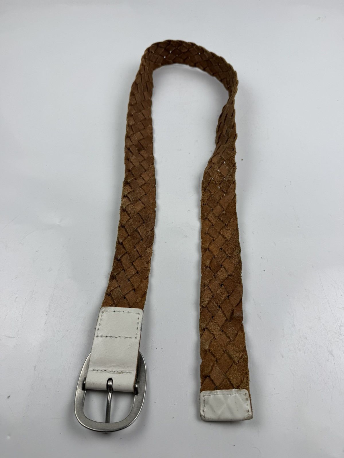 Japanese Brand nice design leather belt tc52 Size 36 - 7 Thumbnail