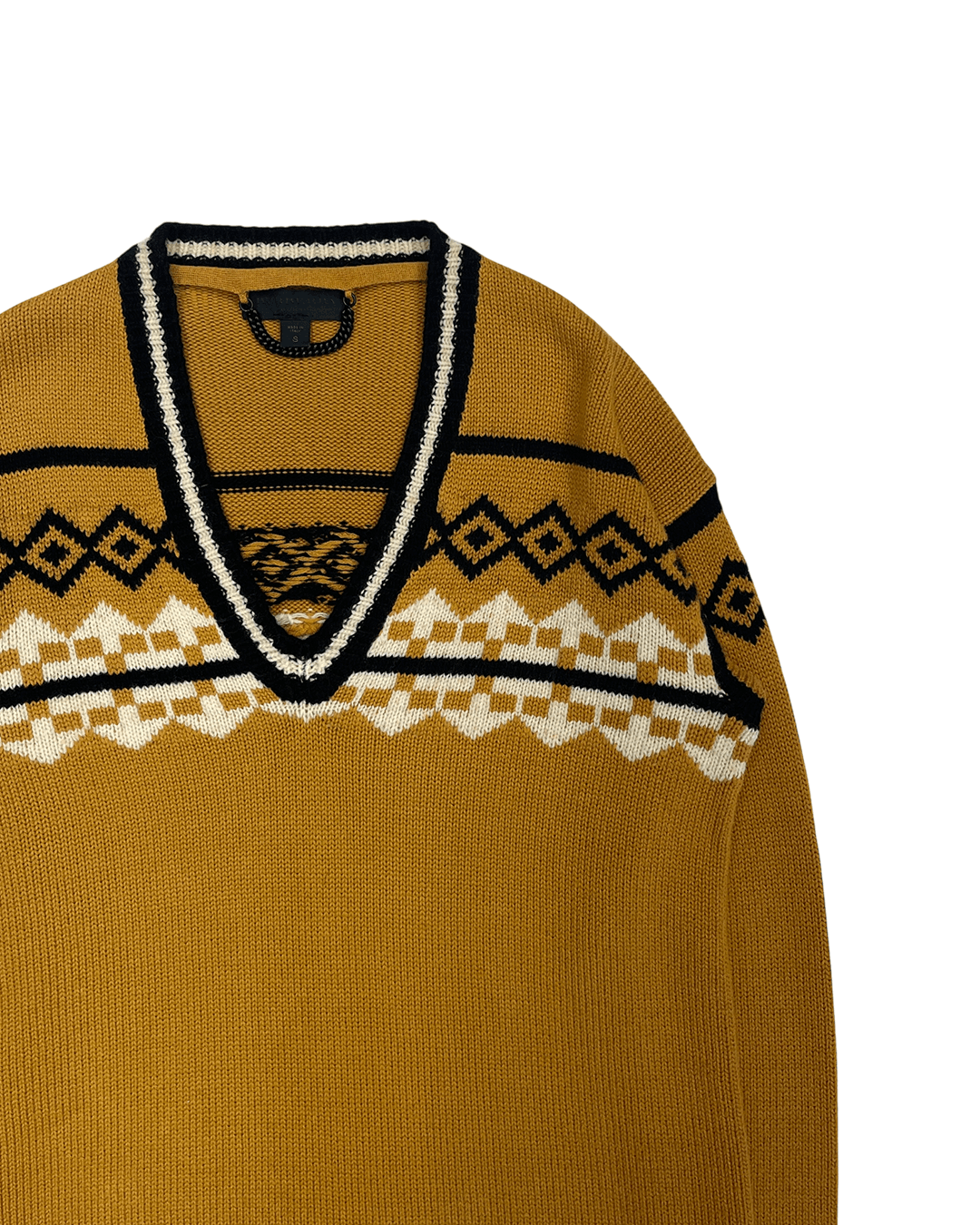 Burberry Prorsum Burberry Prorsum Resort 2012 Ethnic V Neck Sweater Size US S / EU 44-46 / 1 - 6 Thumbnail