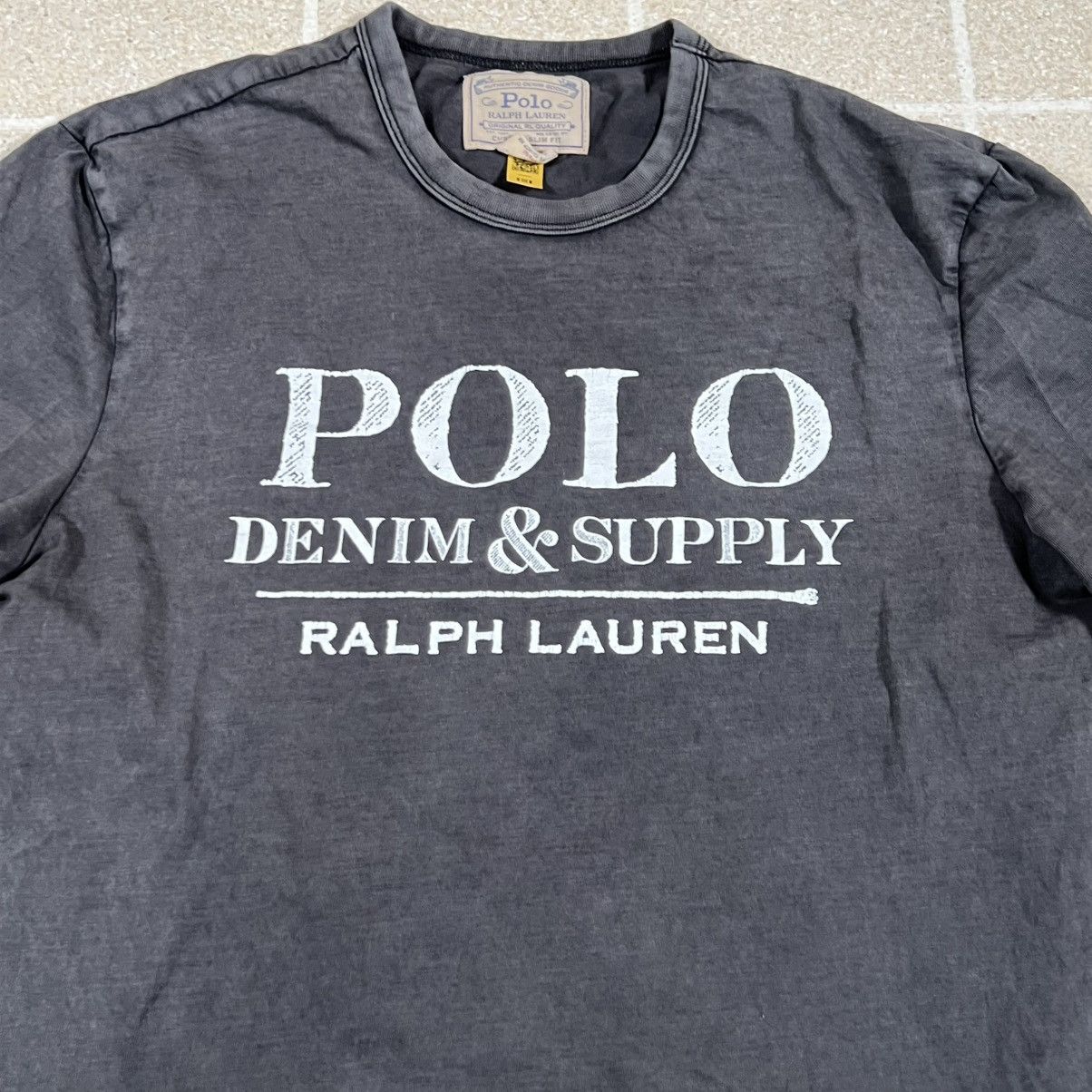Polo Ralph Lauren Polo Ralph Lauren Men's Denim & Supply Gray Shirt Sz M Size US M / EU 48-50 / 2 - 2 Thumbnail