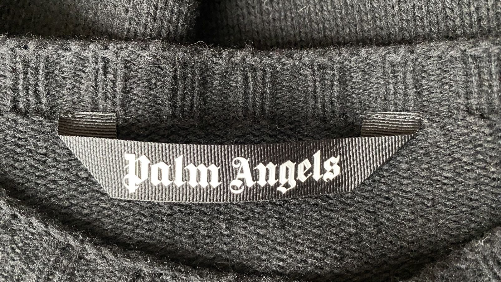 Palm Angels Palm Angels Wool Sweater Black Size M Size US M / EU 48-50 / 2 - 6 Thumbnail